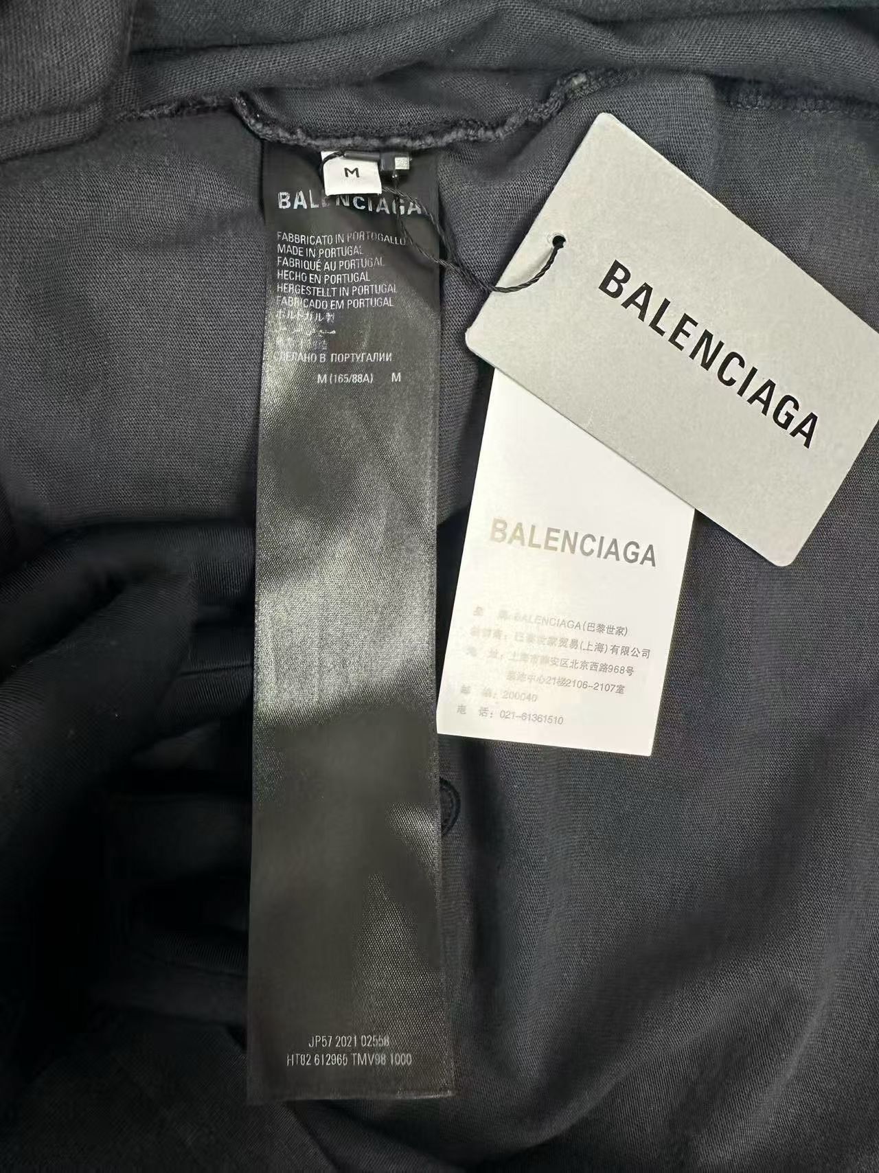Balenciaga Balenciaga Paris Logo Washed T-Shirt Size M Size US M / EU 48-50 / 2 - 5 Thumbnail