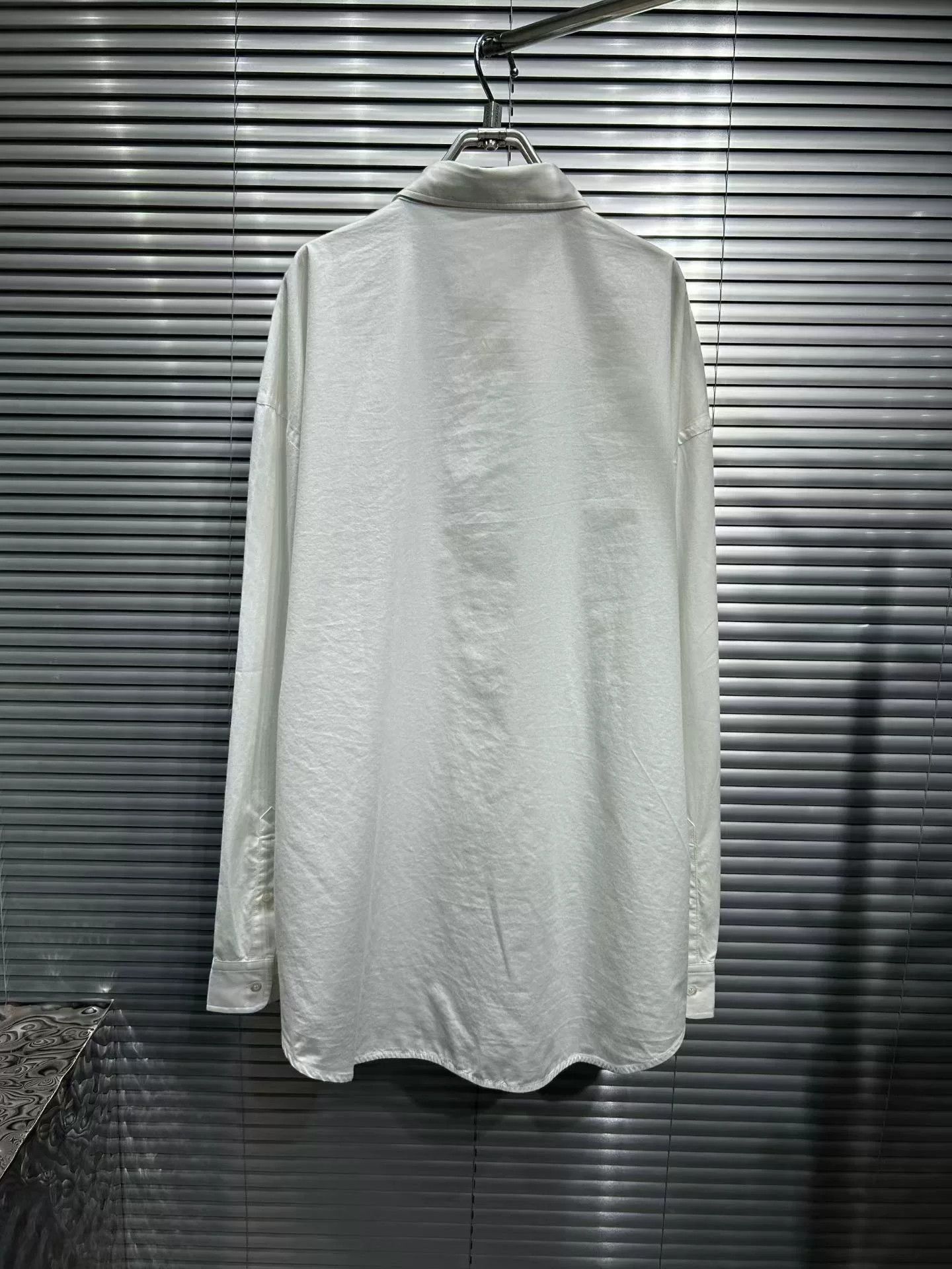 Balenciaga Balenciaga Embroidered Logo Button Up Shirt Size 34 Size XS / US 0-2 / IT 36-38 - 3 Thumbnail