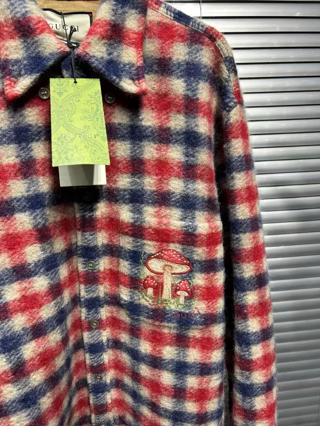 Gucci Gucci Mushroom Plaid Shirt Jacket Size M Size US M / EU 48-50 / 2 - 4 Thumbnail