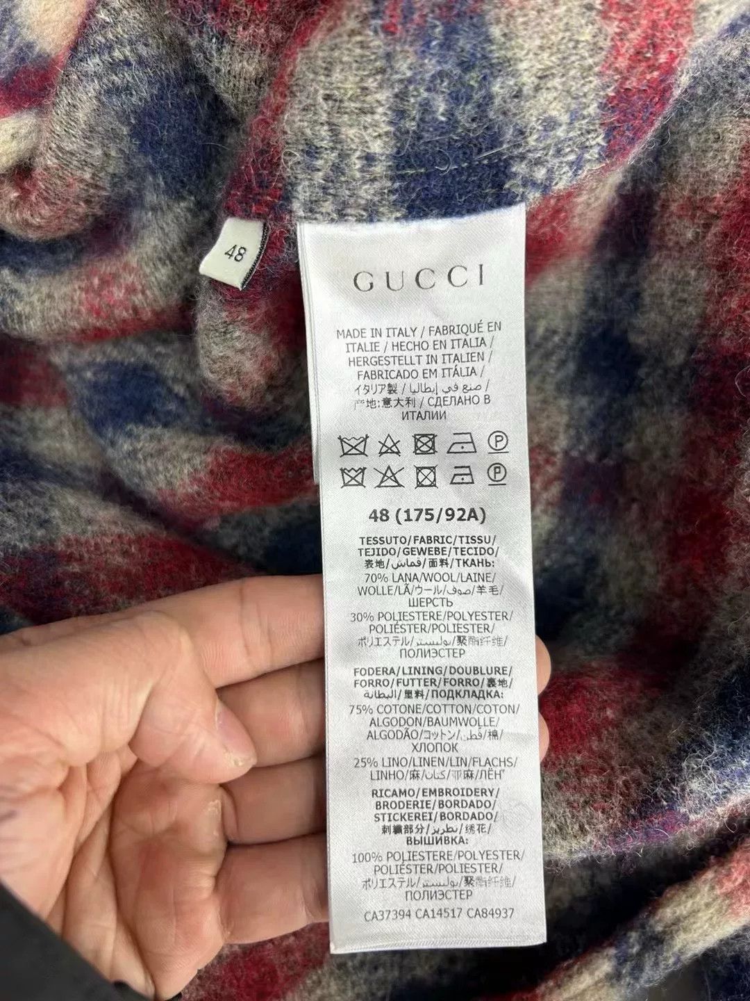 Gucci Gucci Mushroom Plaid Shirt Jacket Size M Size US M / EU 48-50 / 2 - 5 Thumbnail