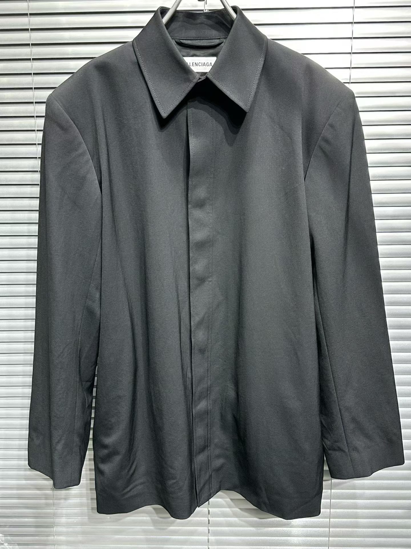 Balenciaga Balenciaga Logo Jacquard Button Up Shirt F32 Size XXS / US 00 / IT 34 - 4 Thumbnail