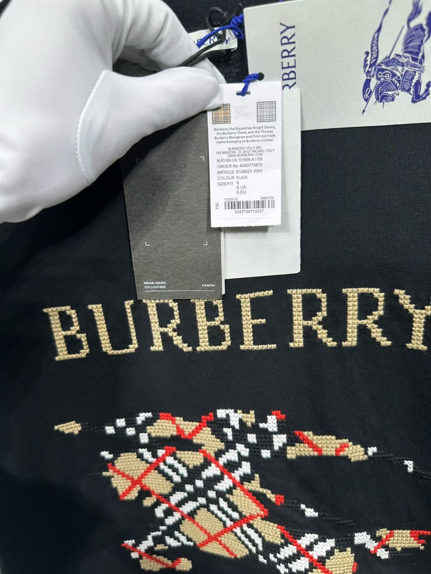 Burberry Burberry Equestrian Knight Logo T-Shirt Size S Size US S / EU 44-46 / 1 - 4 Thumbnail
