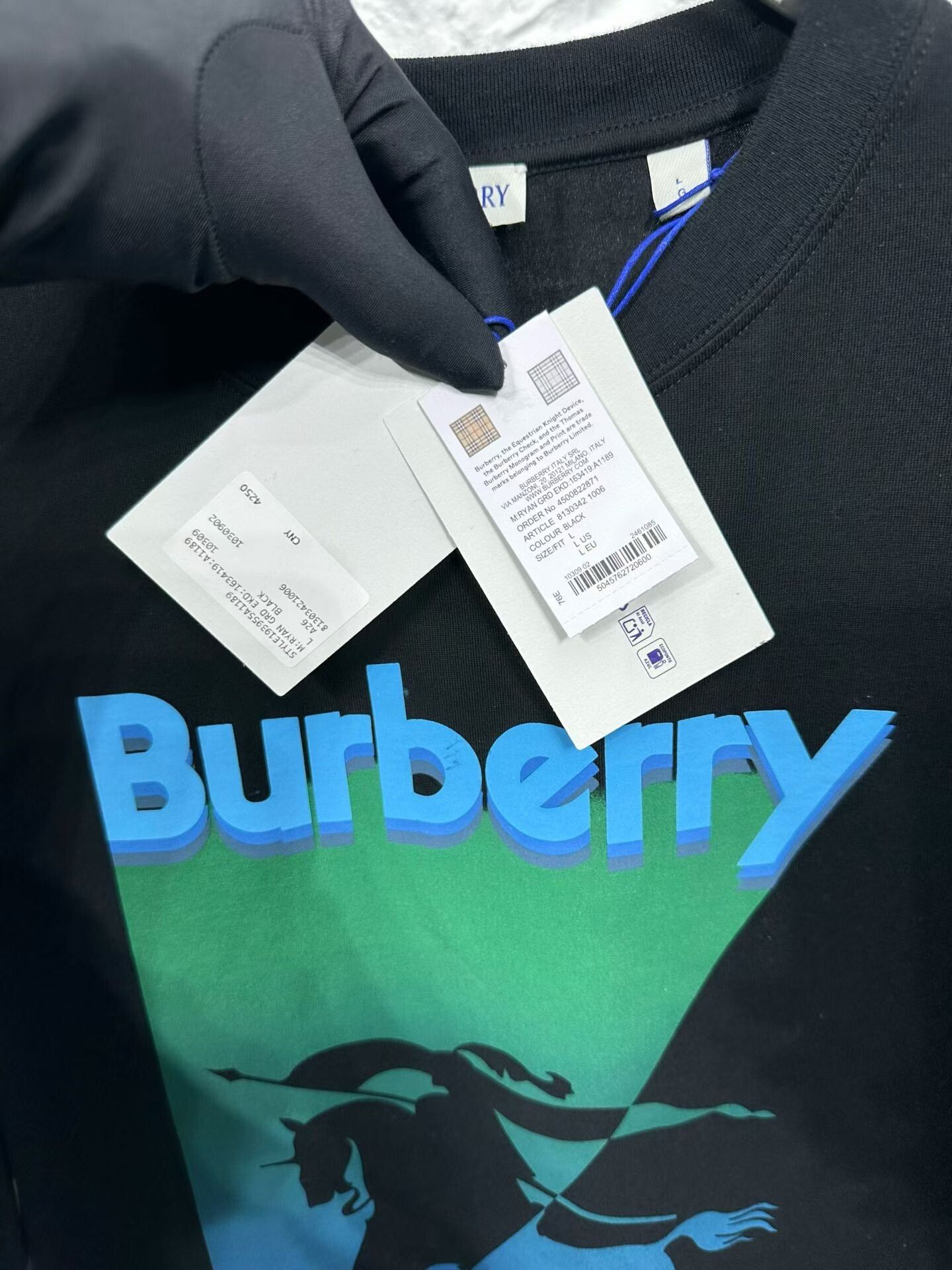 Burberry Burberry Graphic Logo Short Sleeve T-Shirt Size L Size US L / EU 52-54 / 3 - 4 Thumbnail