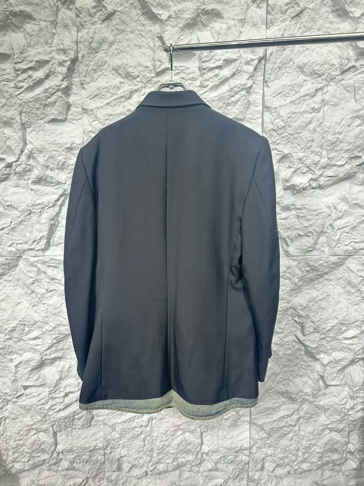 Balenciaga Balenciaga Layered Denim Panel Blazer Size 34R Size 34R - 3 Thumbnail