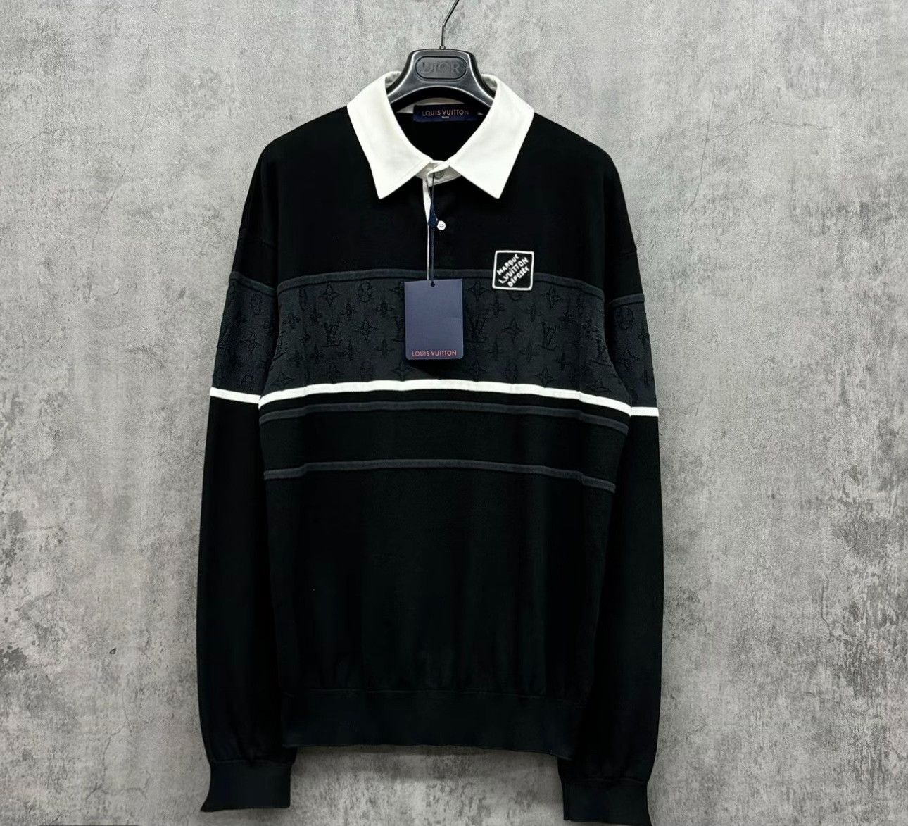 Louis Vuitton Louis Vuitton Monogram Long Sleeve Polo Size L Size US L / EU 52-54 / 3 - 2 Thumbnail
