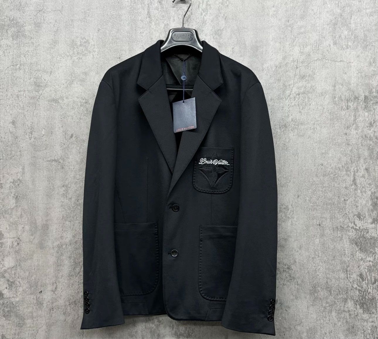Louis Vuitton Louis Vuitton Embroidered Logo Blazer Size 50 Size 40R - 2 Thumbnail