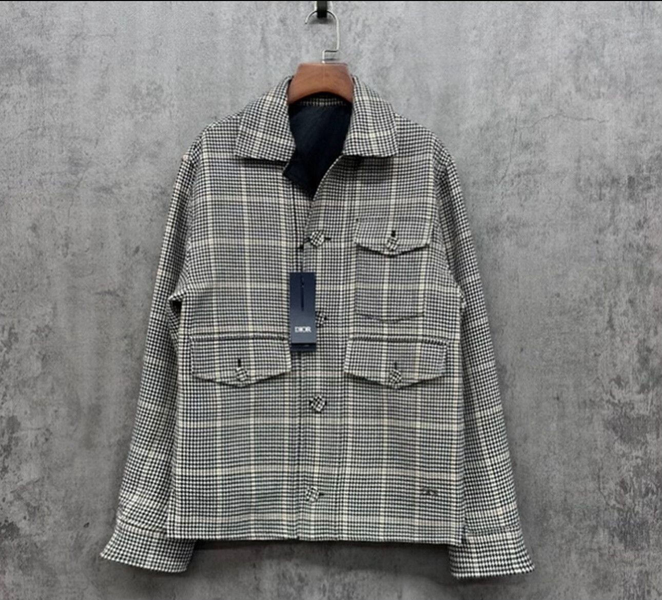 Dior Dior Houndstooth Virgin Wool Jacket Size S Size US S / EU 44-46 / 1 - 2 Thumbnail
