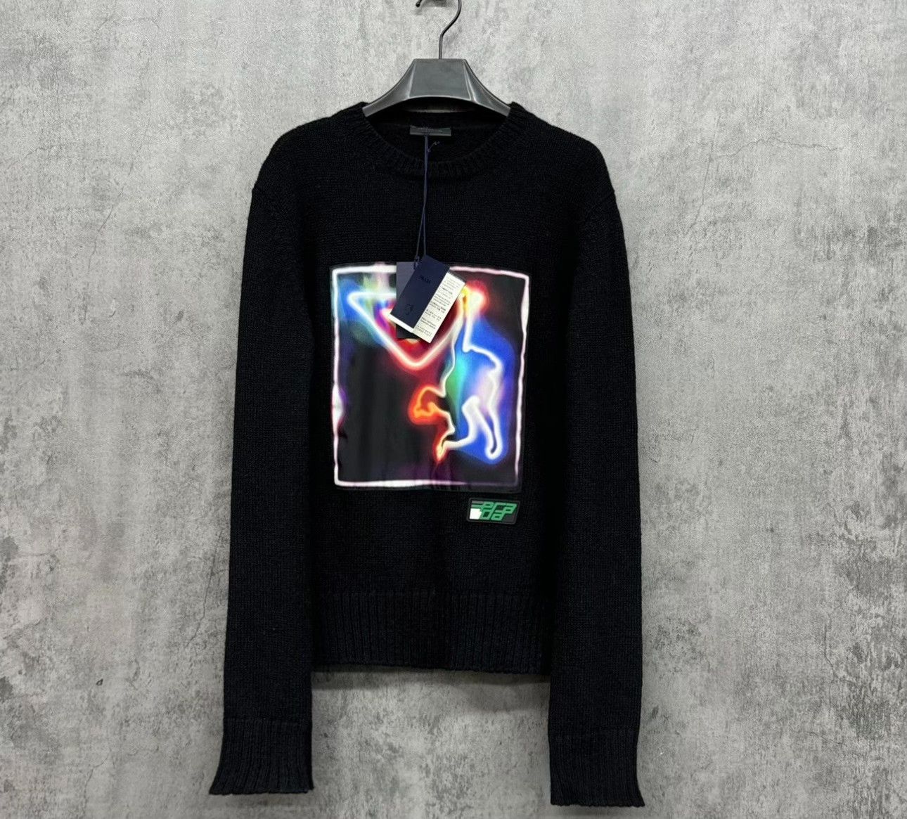 Prada Prada Neon Graphic Wool Sweater Size 46 Size US S / EU 44-46 / 1 - 2 Thumbnail