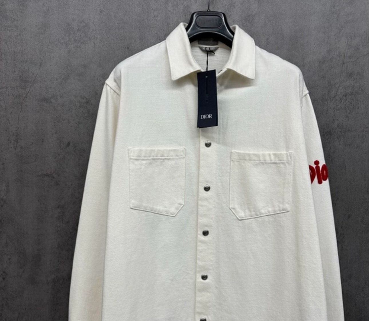 Dior Dior Embroidered Logo Denim Shirt Size M Size US M / EU 48-50 / 2 - 5 Thumbnail