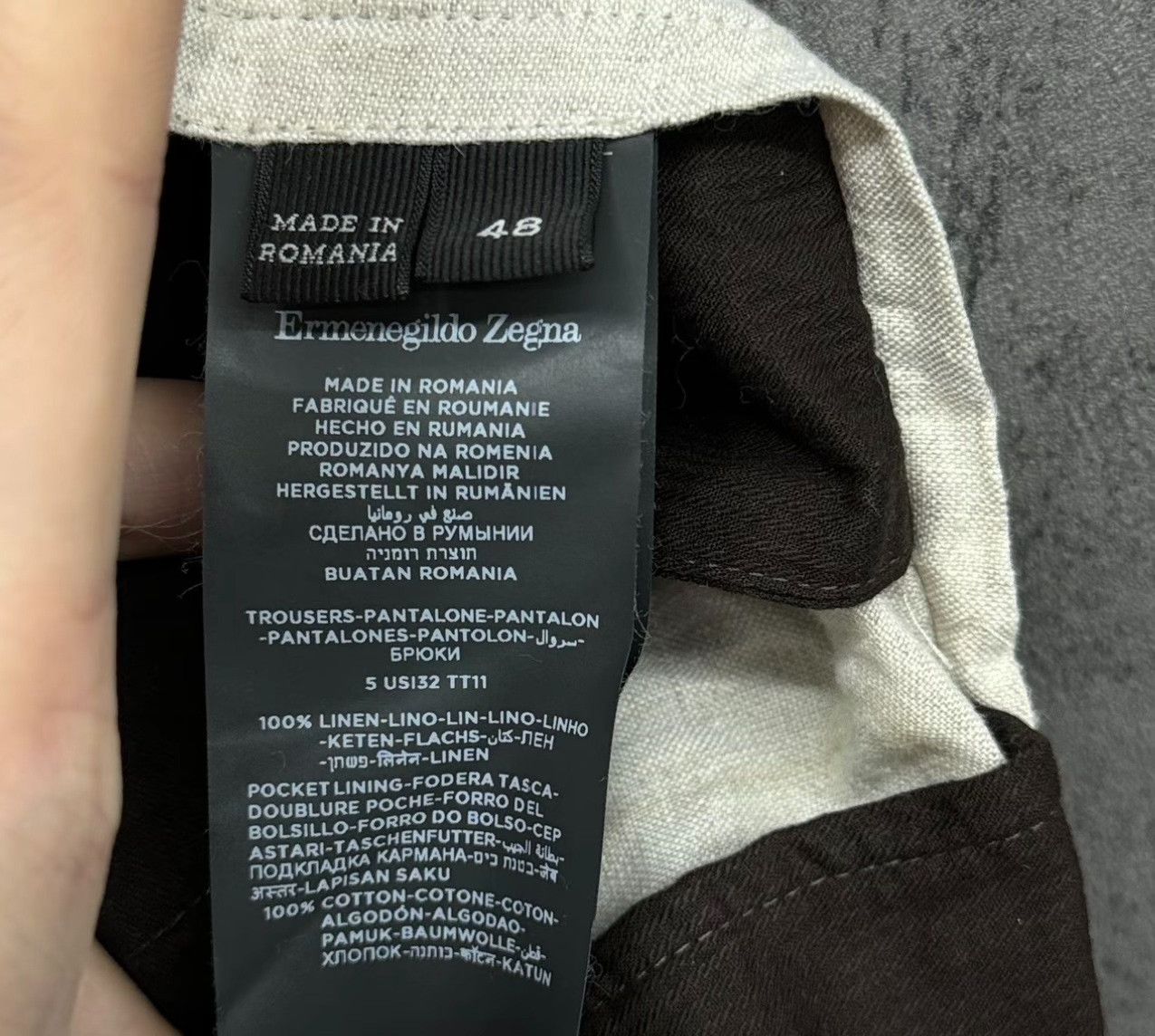 Z Zegna Zegna Beige Linen Casual Pants Size 32 Size US 32 / EU 48 - 5 Thumbnail