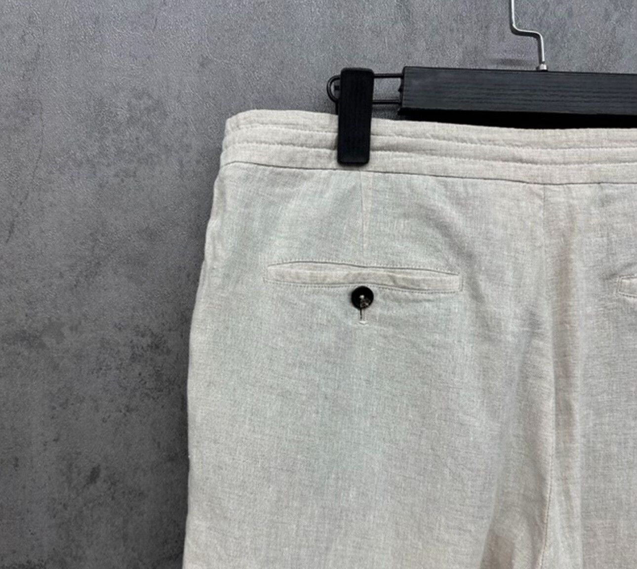 Z Zegna Zegna Beige Linen Casual Pants Size 32 Size US 32 / EU 48 - 4 Thumbnail