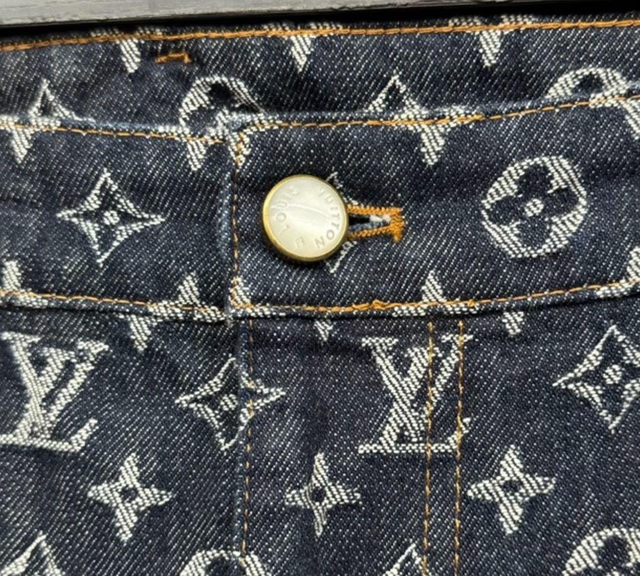 Louis Vuitton Louis Vuitton Monogram Denim Jeans US 40 Size US 40 / EU 56 - 3 Thumbnail