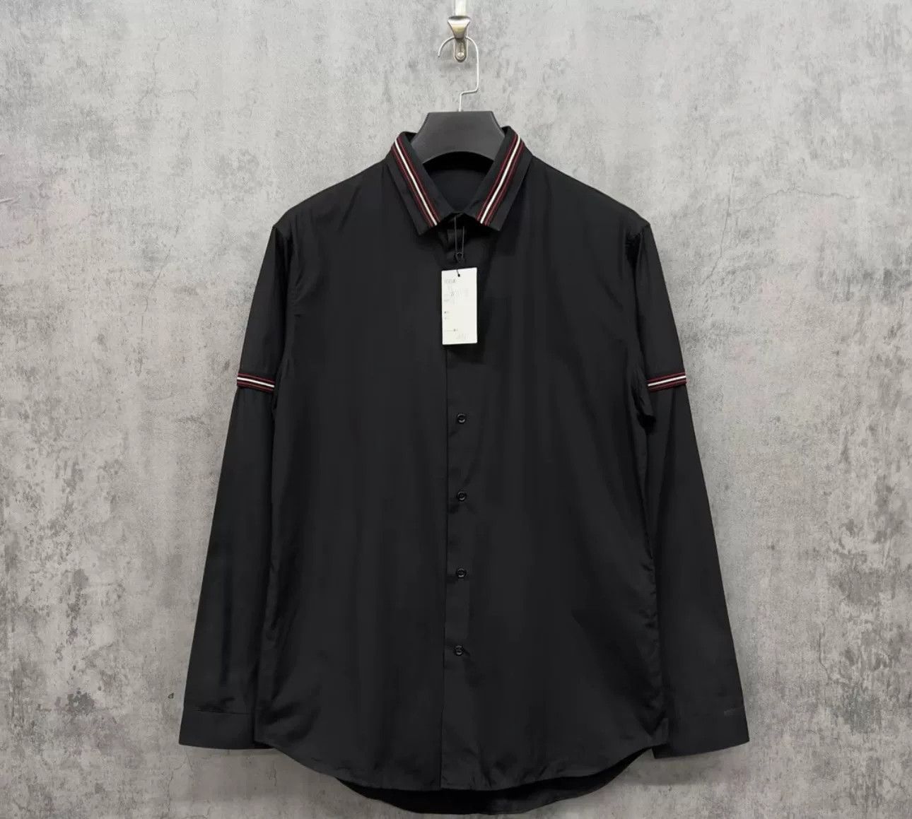 Dior Dior Striped Trim Button Up Shirt Size L Size US L / EU 52-54 / 3 - 2 Thumbnail