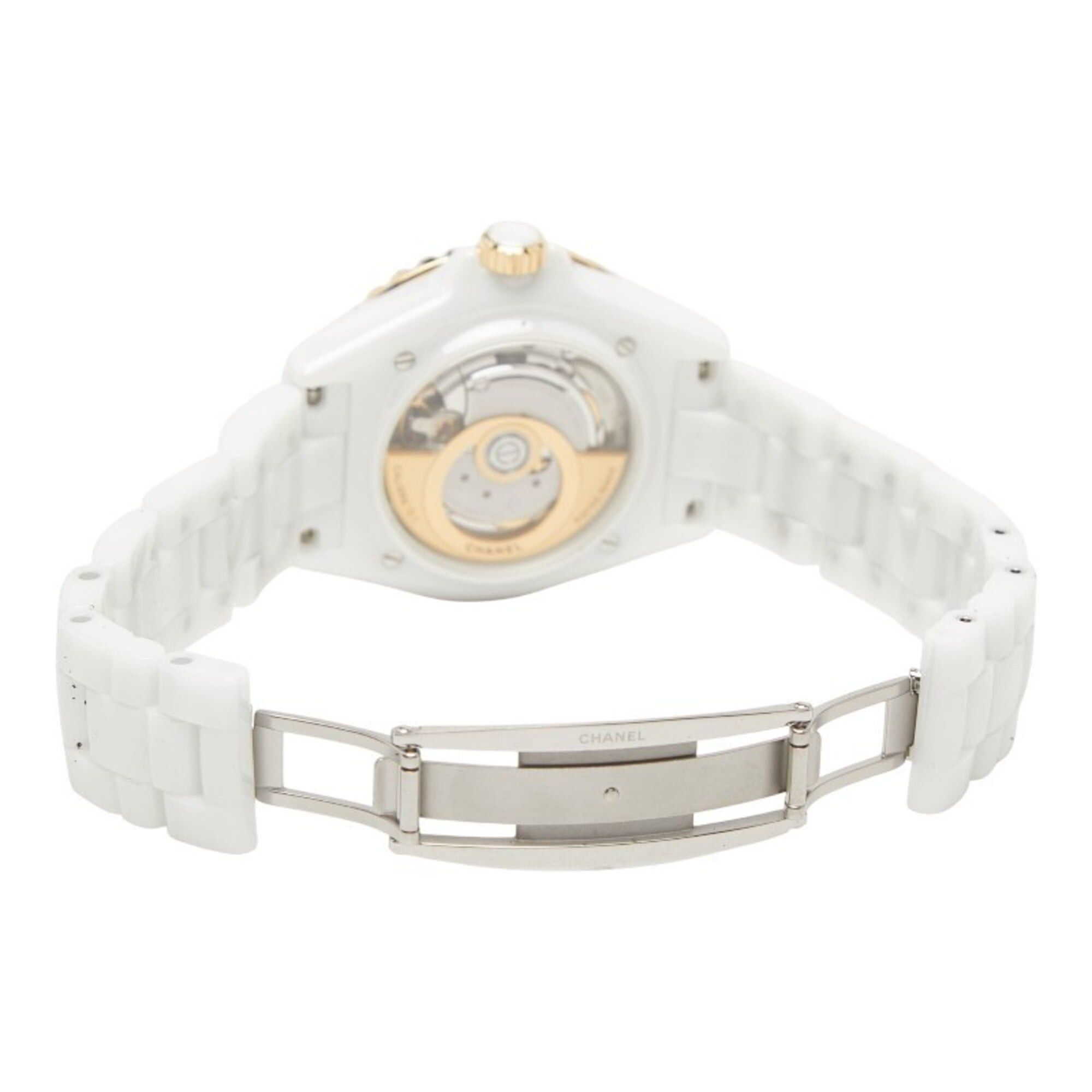Chanel Chanel J12 Caliber 12.1 Watch H9540 Automatic (with manual winding) White Dial 18K Yellow Gold Ceramic Ladies CHANEL Size ONE SIZE - 5 Thumbnail