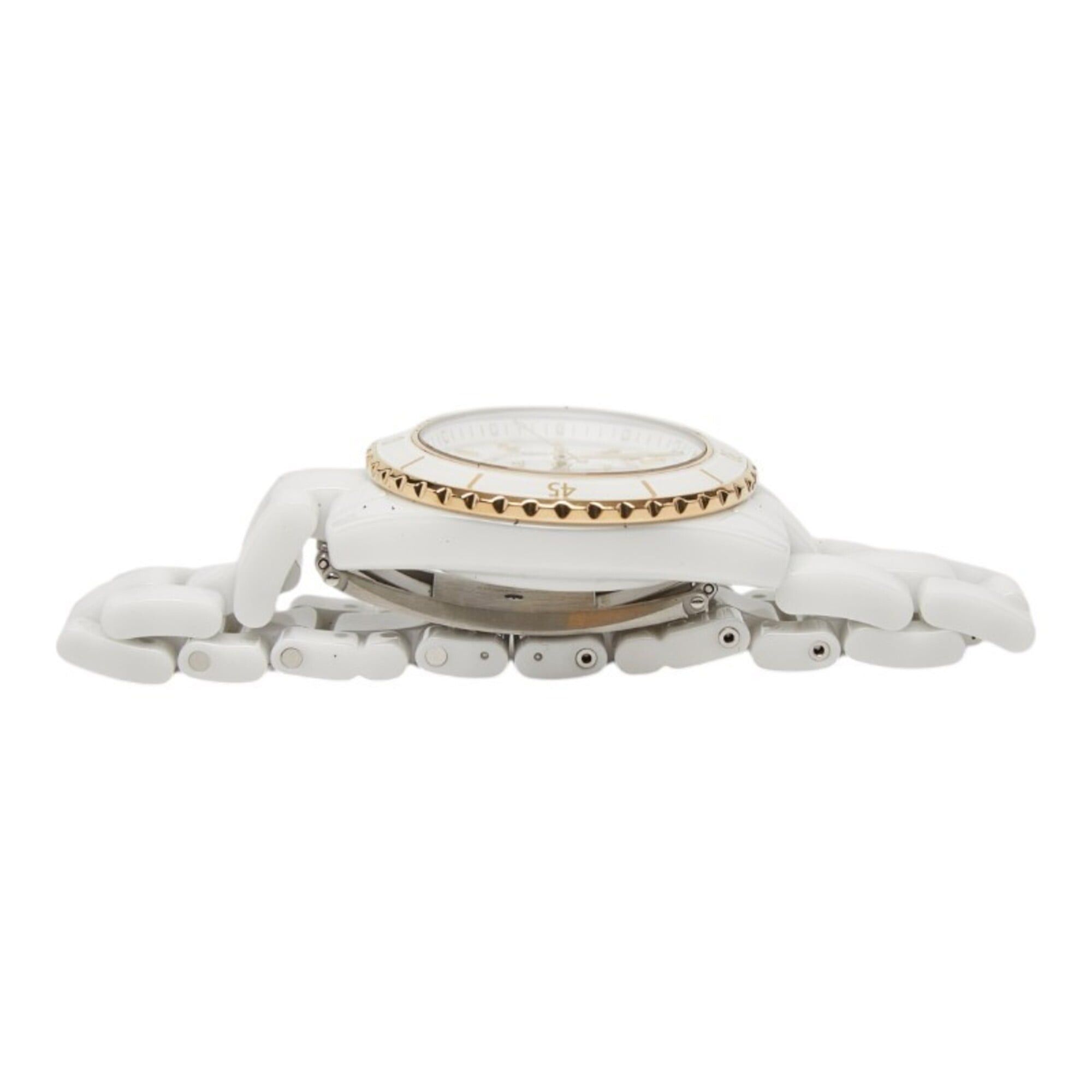 Chanel Chanel J12 Caliber 12.1 Watch H9540 Automatic (with manual winding) White Dial 18K Yellow Gold Ceramic Ladies CHANEL Size ONE SIZE - 4 Thumbnail