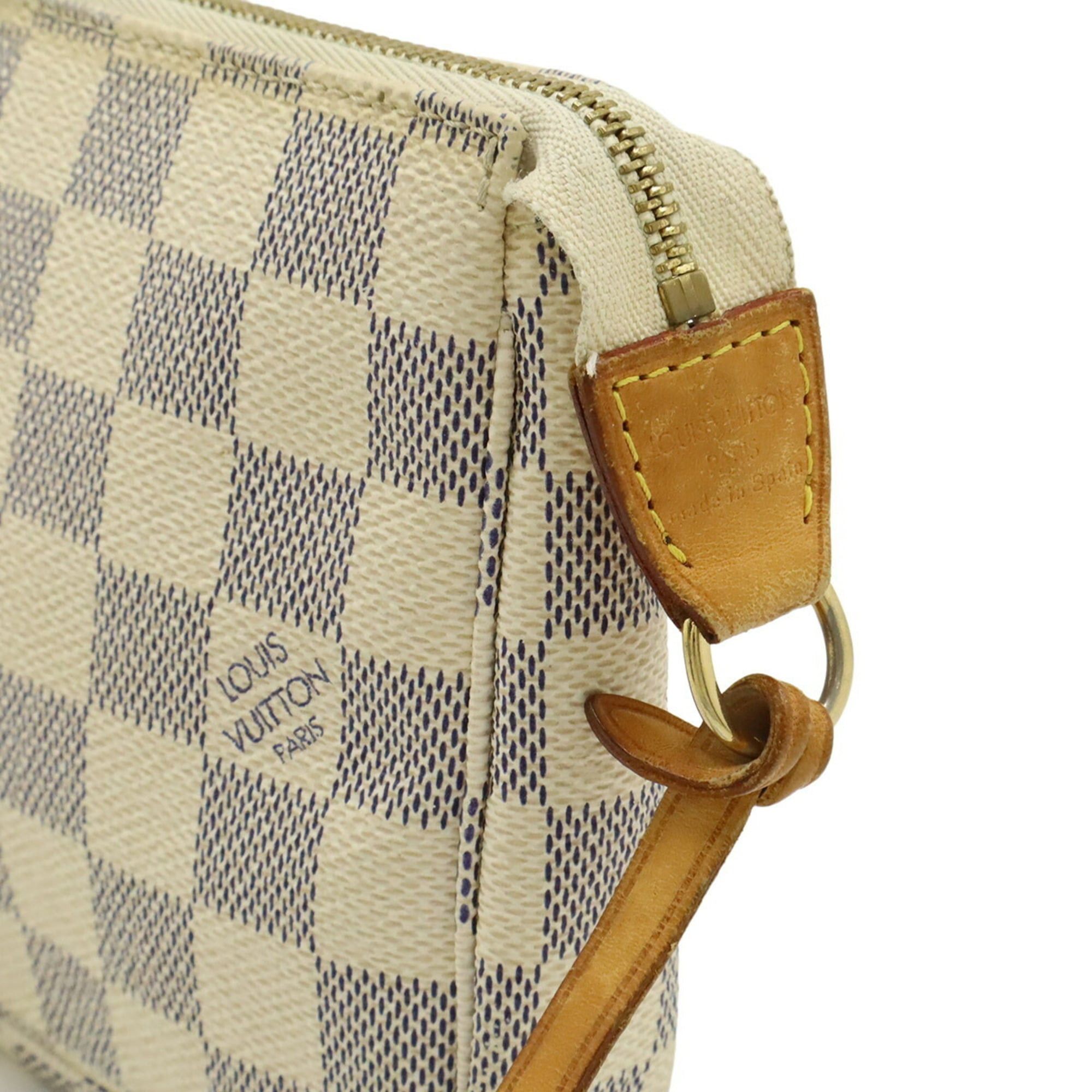 Louis Vuitton LOUIS VUITTON Damier Azur Pochette Accessoires Handbag Pouch - Bag N41207 Size ONE SIZE - 7 Thumbnail