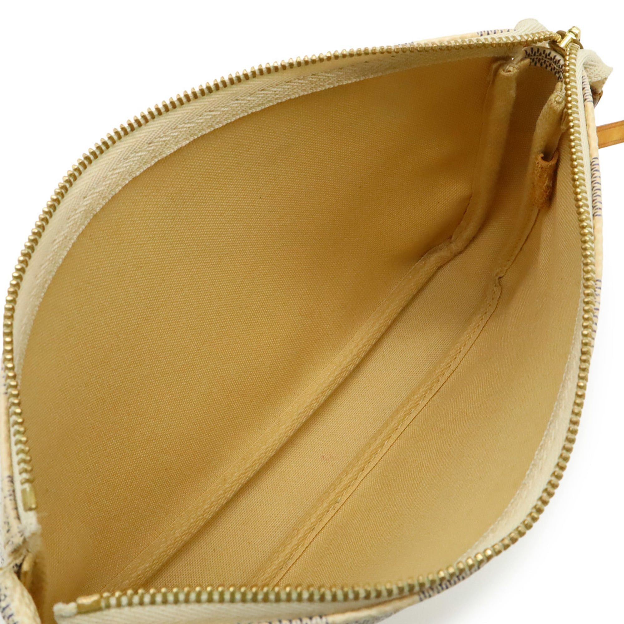 Louis Vuitton LOUIS VUITTON Damier Azur Pochette Accessoires Handbag Pouch - Bag N41207 Size ONE SIZE - 6 Thumbnail
