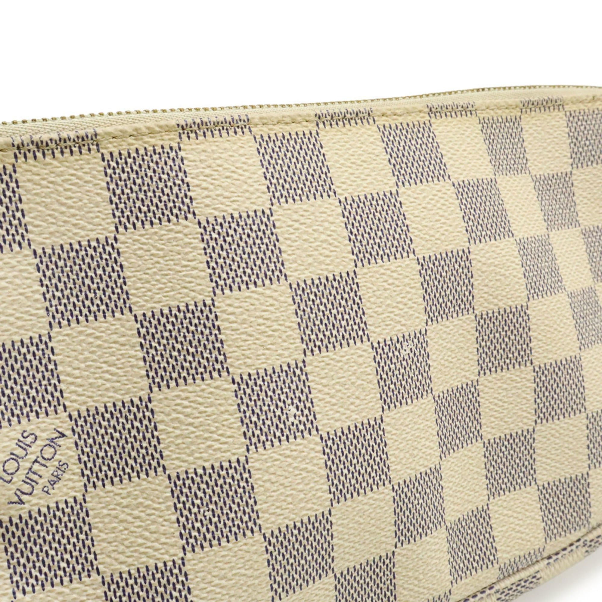 Louis Vuitton LOUIS VUITTON Damier Azur Pochette Accessoires Handbag Pouch - Bag N41207 Size ONE SIZE - 9 Thumbnail