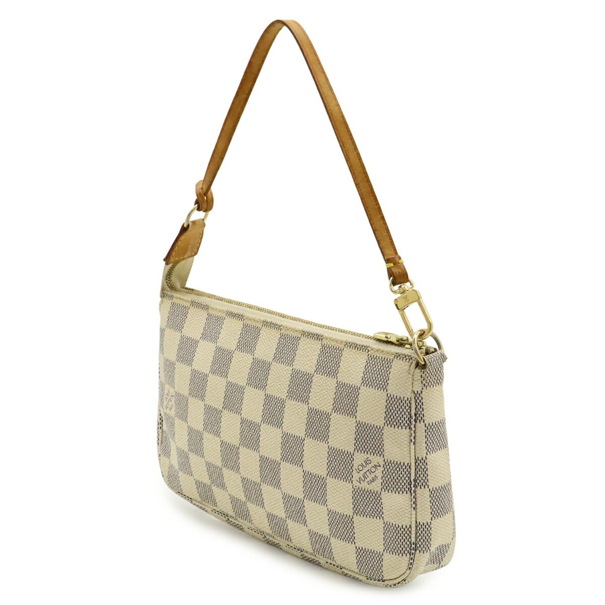 Louis Vuitton LOUIS VUITTON Damier Azur Pochette Accessoires Handbag Pouch - Bag N41207 Size ONE SIZE - 3 Thumbnail