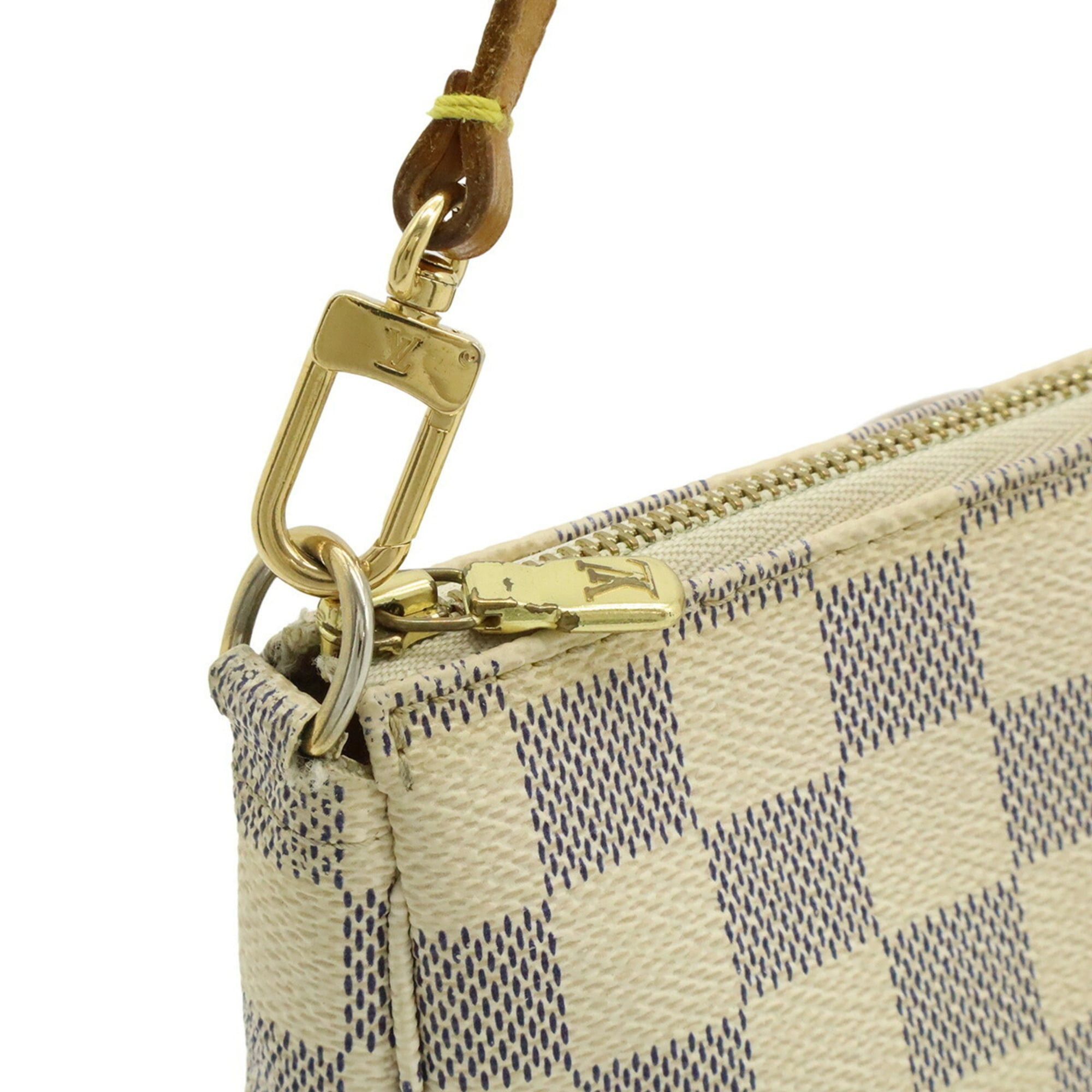 Louis Vuitton LOUIS VUITTON Damier Azur Pochette Accessoires Handbag Pouch - Bag N41207 Size ONE SIZE - 5 Thumbnail