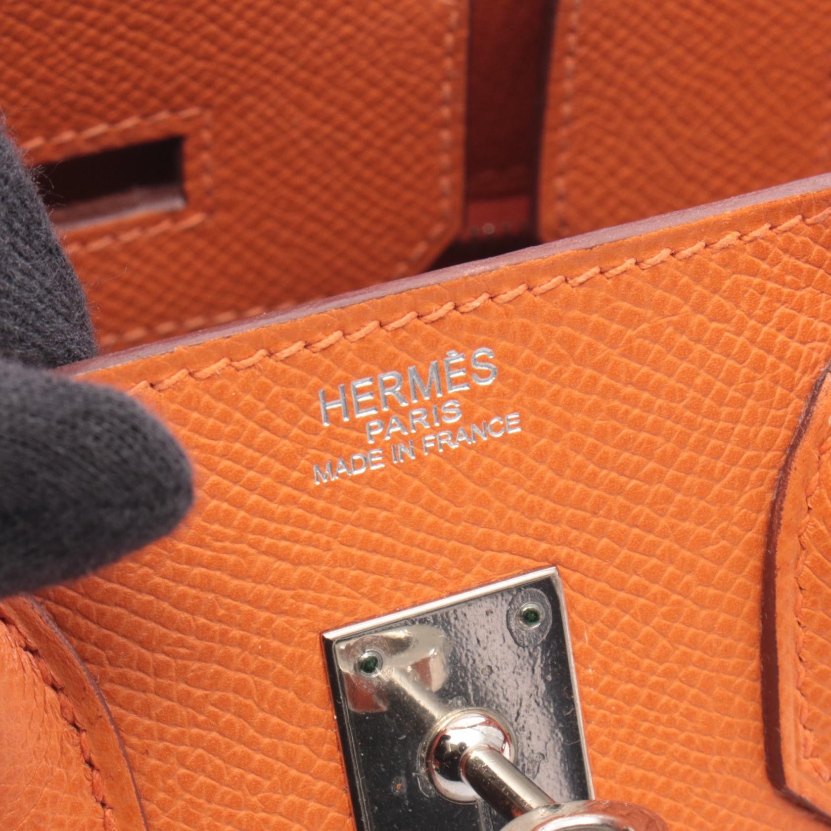 Hermes Hermes Hermes Birkin25 Leather Leather Handbag K2007 DUTY FREE for USA Size ONE SIZE - 4 Thumbnail