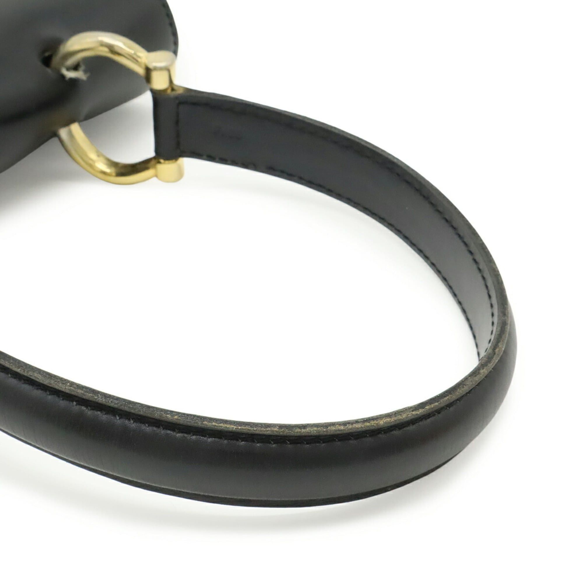 Celine Celine Double Flap Old Handbag Leather Black Size ONE SIZE - 6 Thumbnail