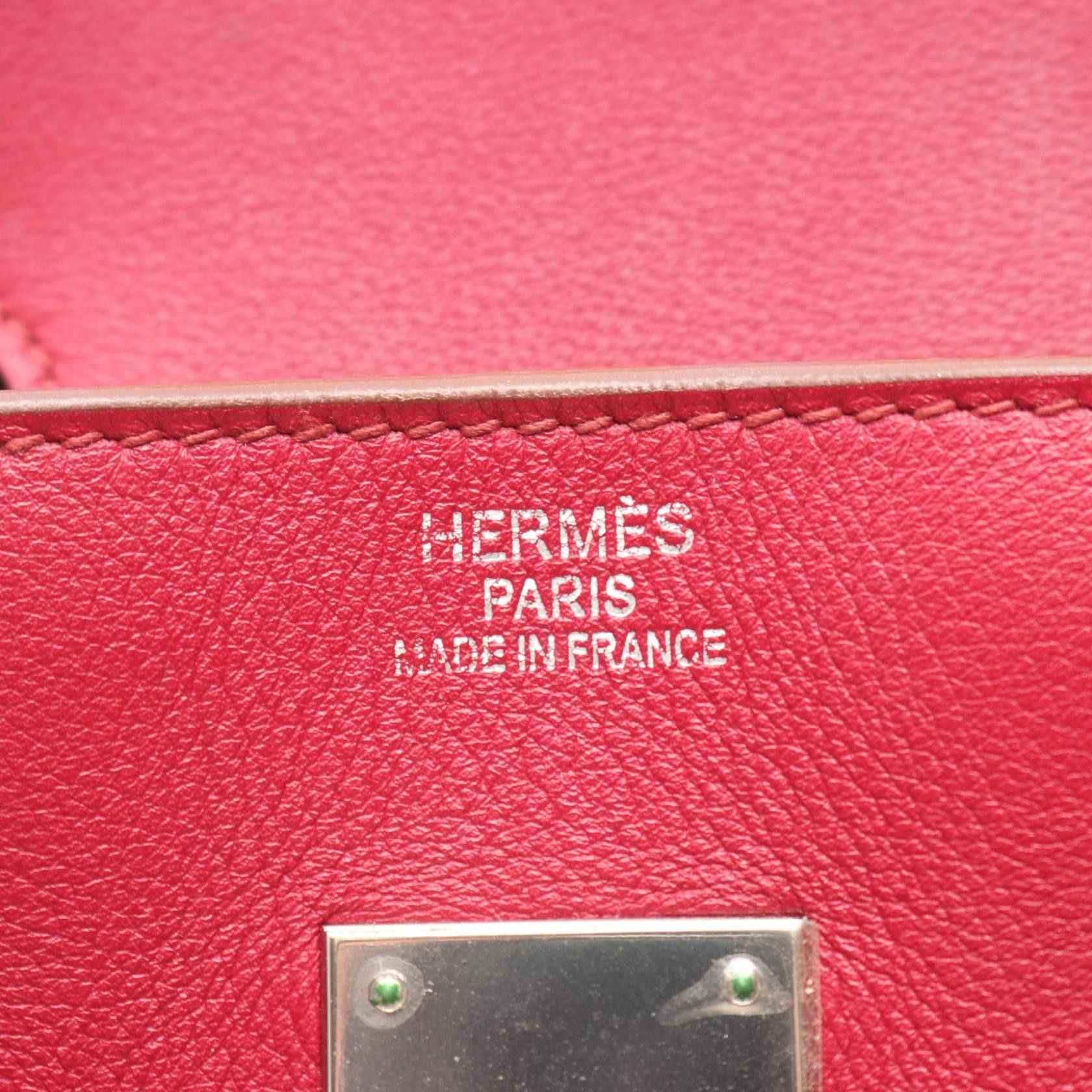 Hermes Hermes Hermes Birkin35 Calf Leather Handbag Leather Handbag Stamp O (2011) DUTY FREE for USA Size ONE SIZE - 4 Thumbnail