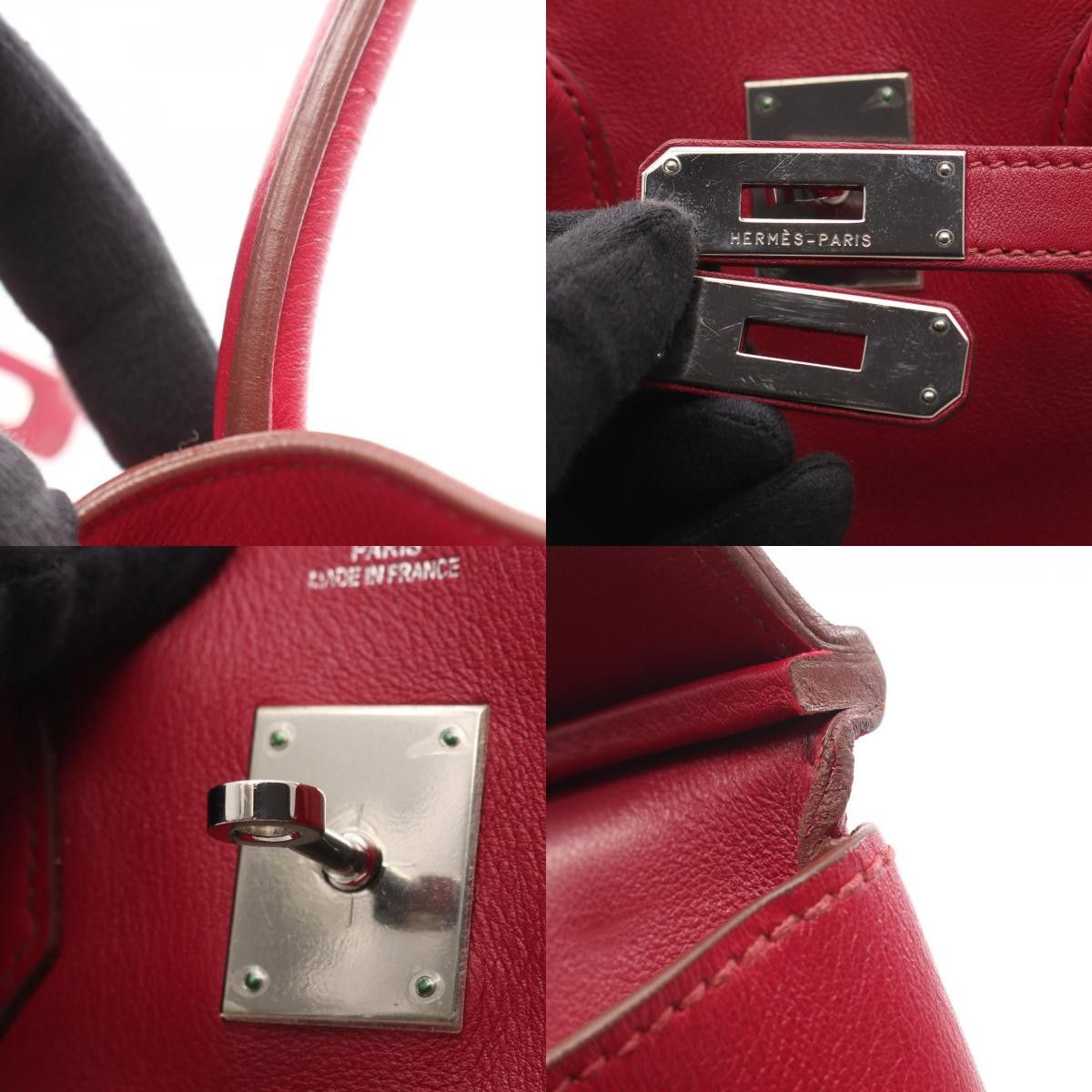 Hermes Hermes Hermes Birkin35 Calf Leather Handbag Leather Handbag Stamp O (2011) DUTY FREE for USA Size ONE SIZE - 9 Thumbnail