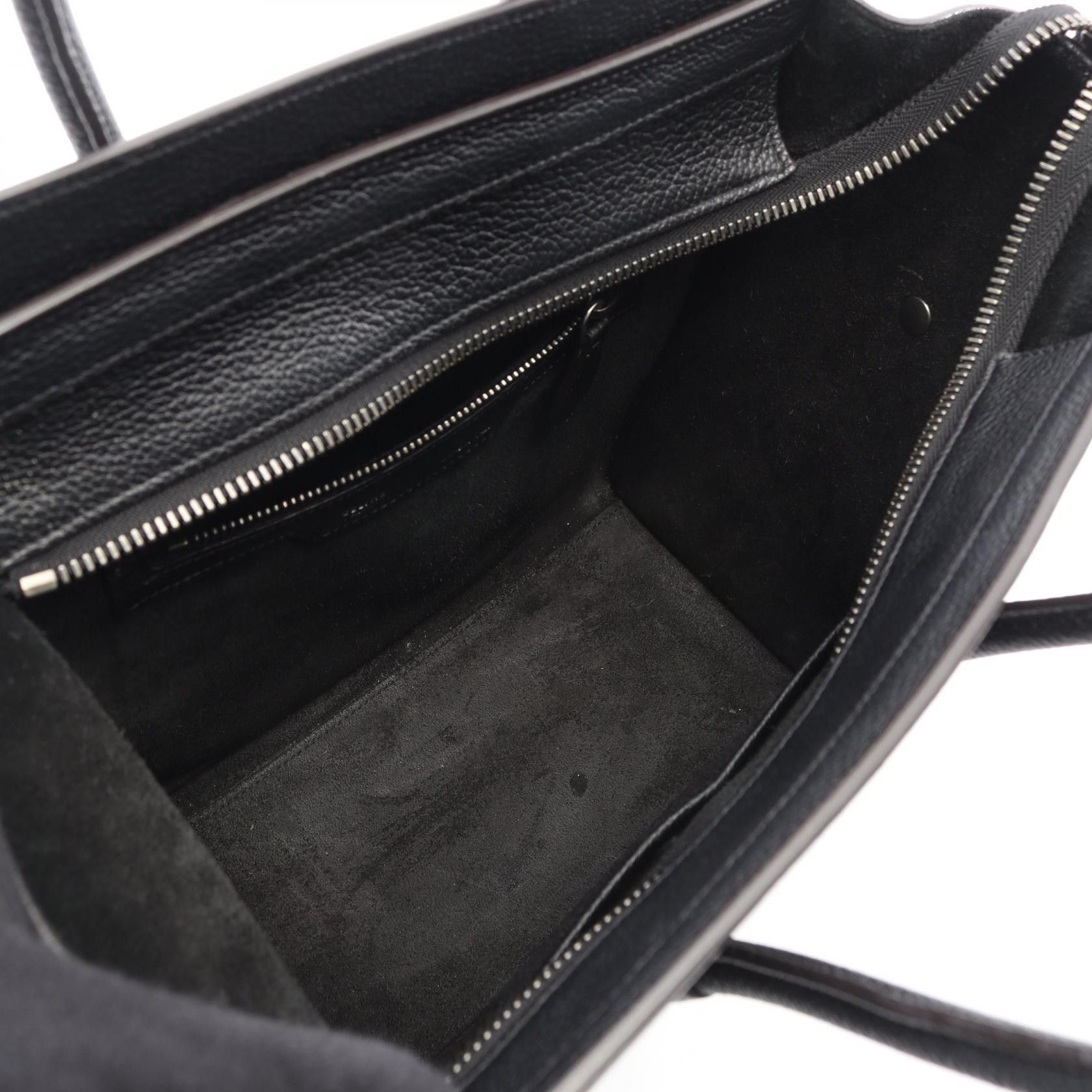 Celine Celine Celine Luggage Micro Shopper Leather Tote Bag Leather Tote Bag DUTY FREE for USA Size ONE SIZE - 3 Thumbnail