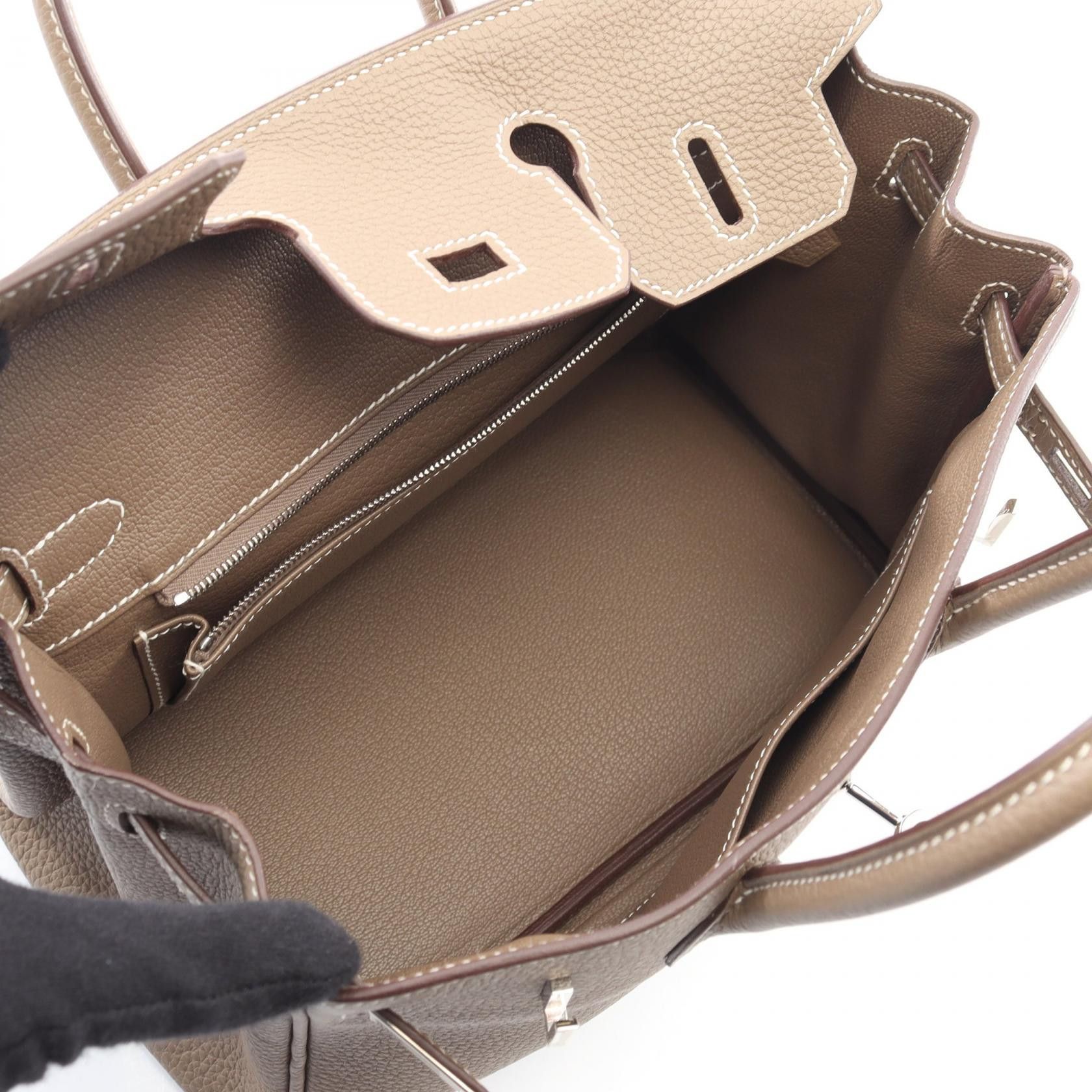 Hermes Hermes Hermes Birkin25 Togo Calfskin Handbag Leather Handbag U2022 DUTY FREE for USA Size ONE SIZE - 3 Thumbnail