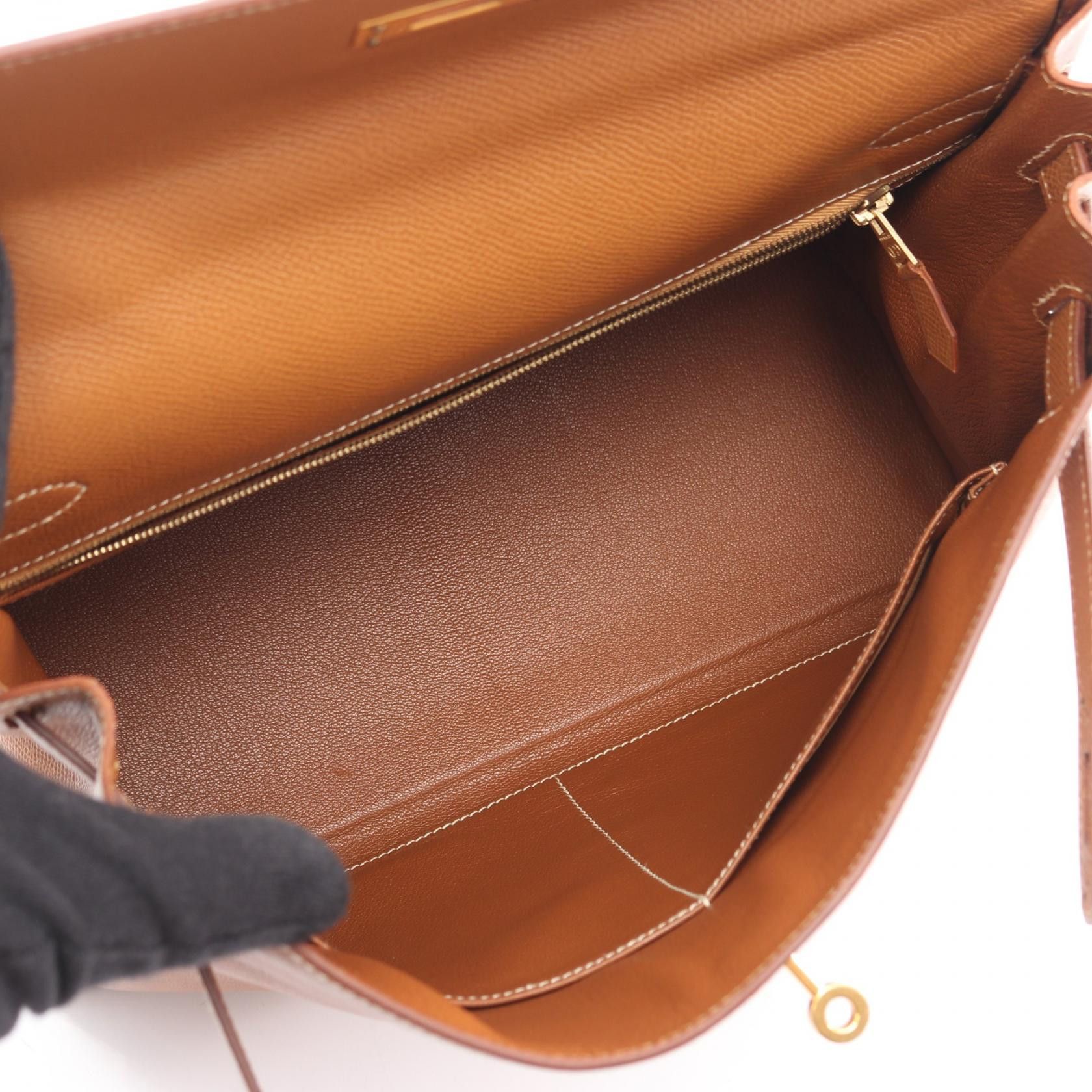 Hermes Hermes Hermes Kelly32 Cuir Chevre de Coromandel Handbag Leather Handbag Y DUTY FREE for USA Size ONE SIZE - 3 Thumbnail