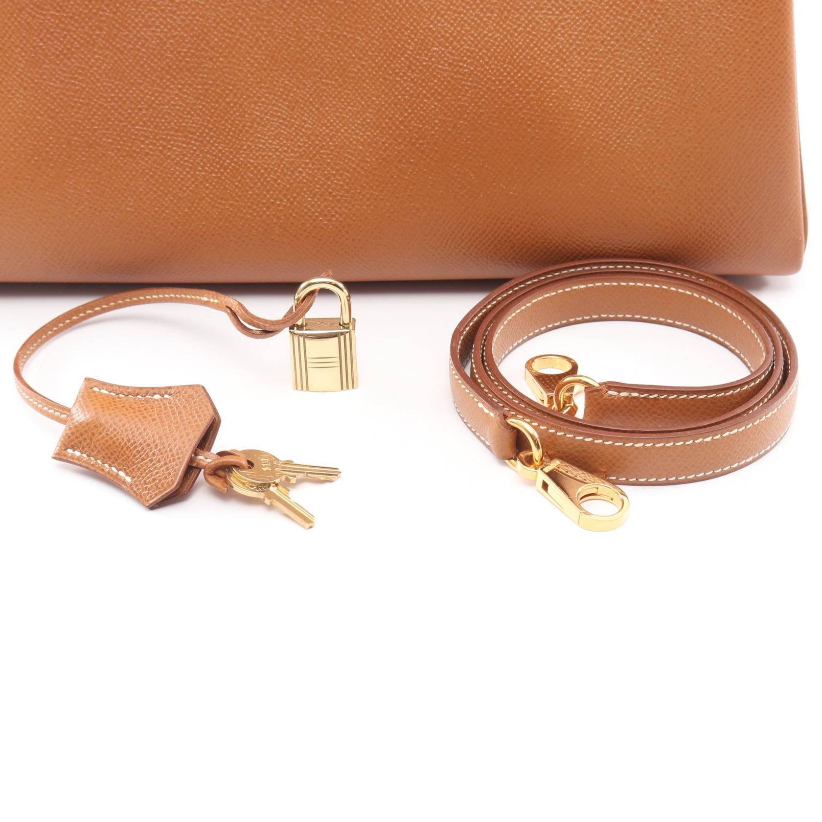 Hermes Hermes Hermes Kelly32 Cuir Chevre de Coromandel Handbag Leather Handbag Y DUTY FREE for USA Size ONE SIZE - 6 Thumbnail