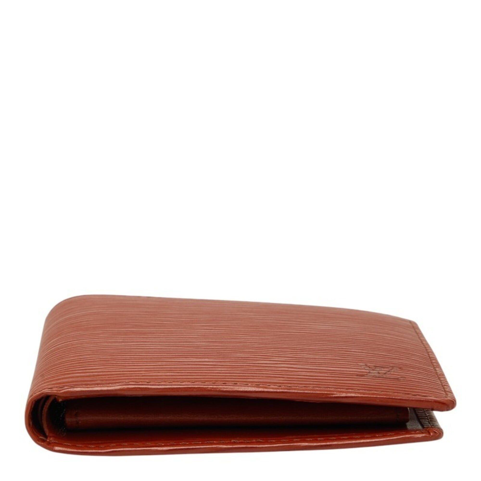 Louis Vuitton Louis Vuitton Epi Portefeuille Cartes Credit Monnaie Bi-fold Wallet M63543 Kenya Brown Leather Women's LOUIS VUITTON Size ONE SIZE - 3 Thumbnail