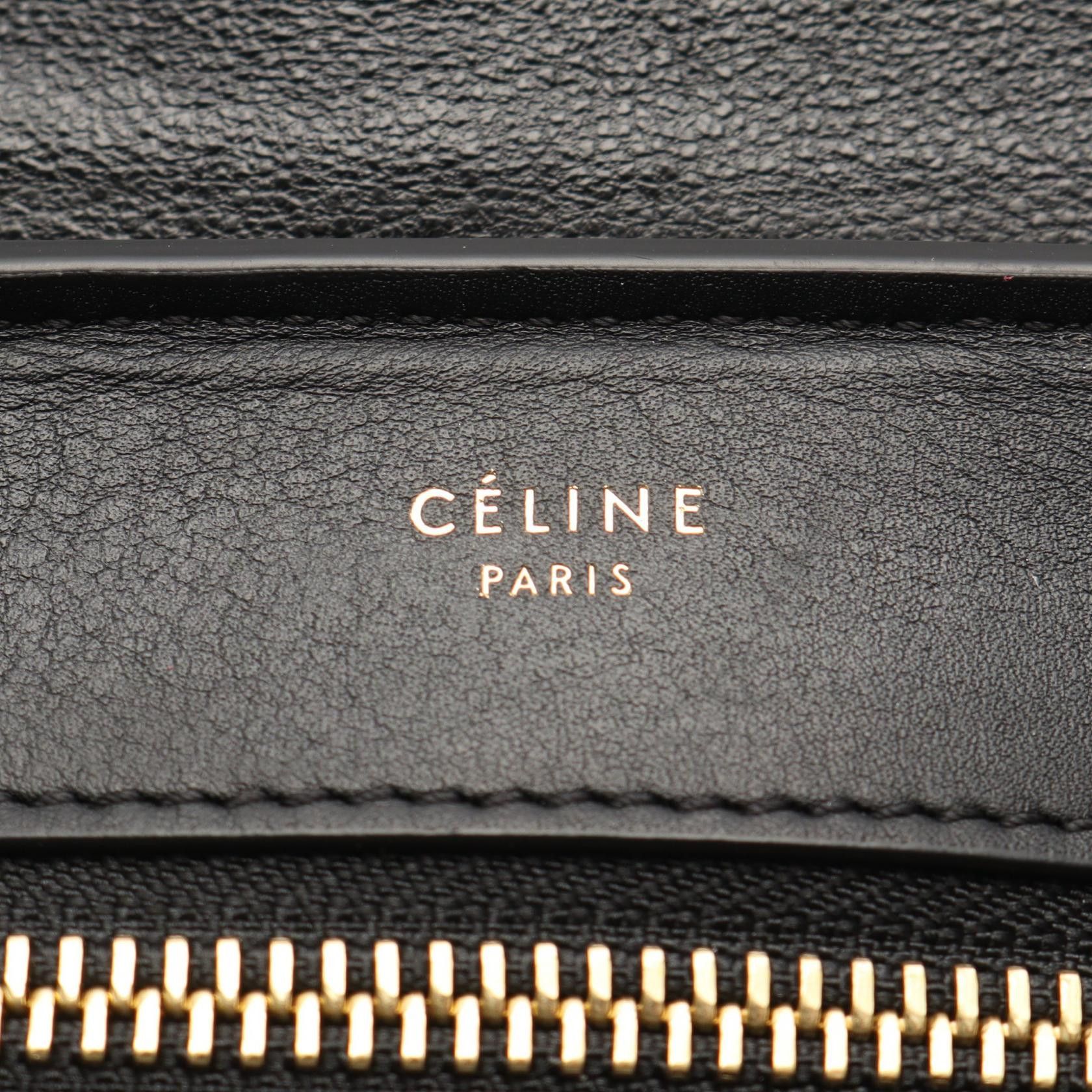 Celine Celine CELINE Trapeze Medium Leather Suede Handbag Leather Handbag 169542 DUTY FREE for USA Size ONE SIZE - 4 Thumbnail