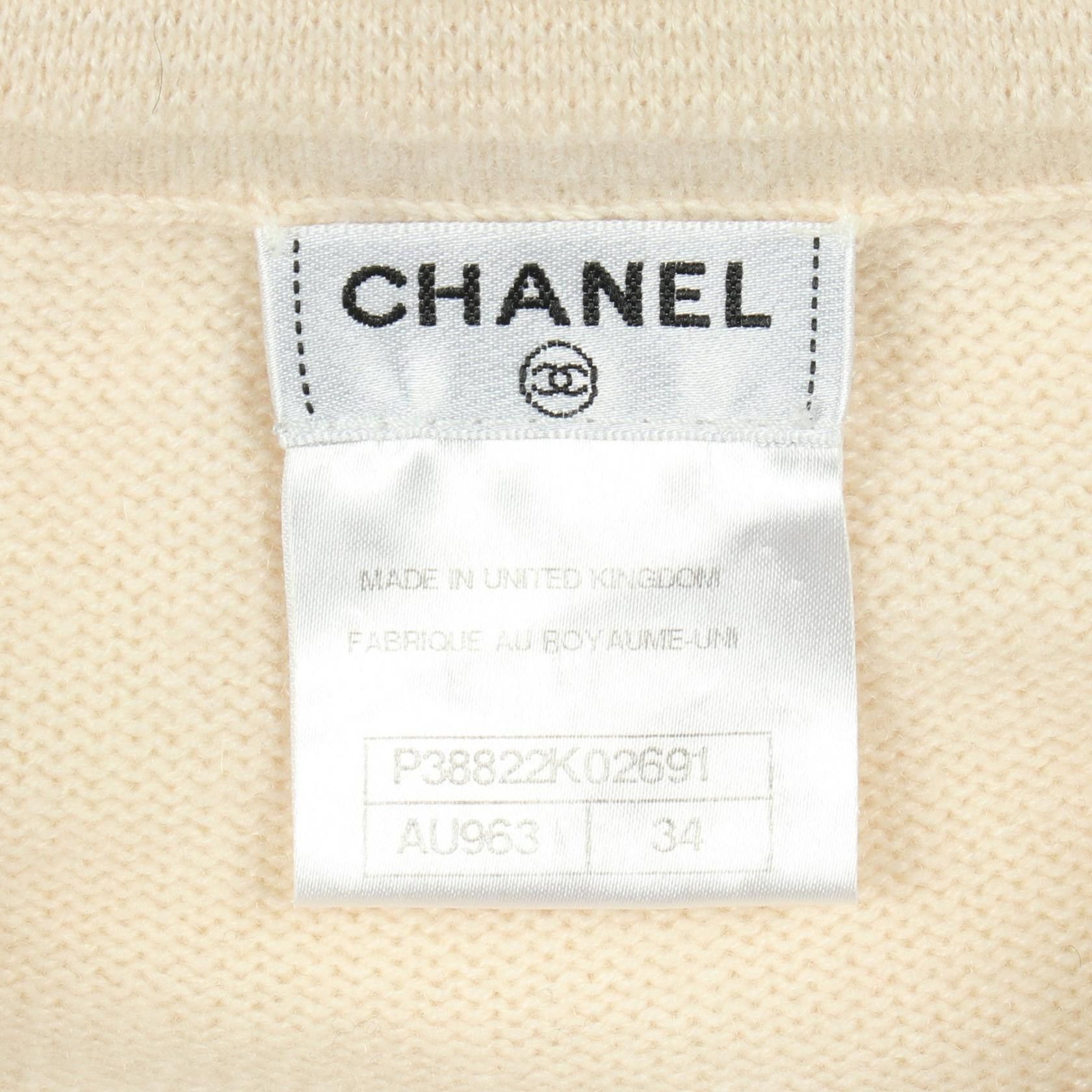Chanel Chanel Chanel Camellia Button Cashmere Wool Cardigan Textile Tops DUTY FREE for USA Size ONE SIZE - 3 Thumbnail