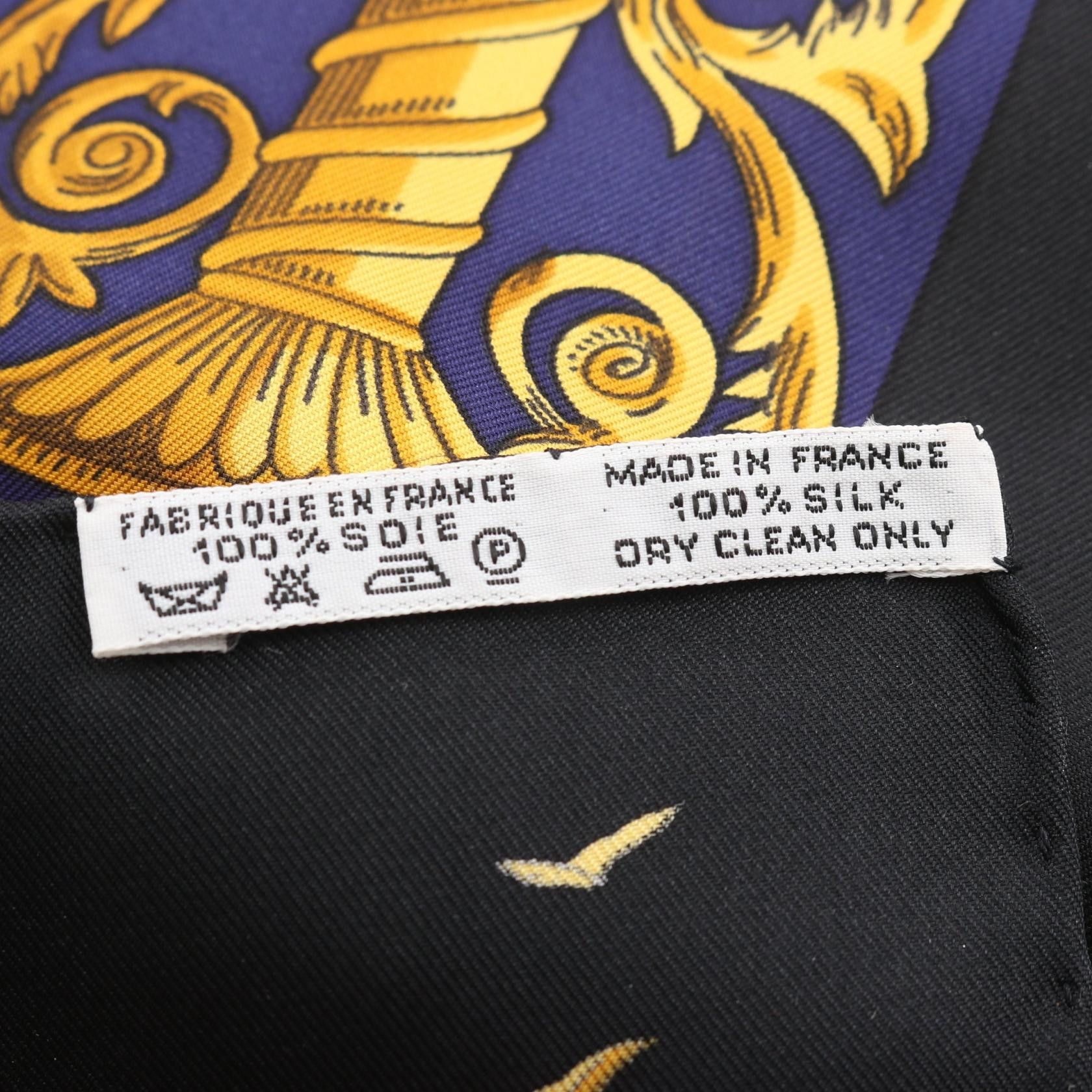 Hermes Hermes Hermes Carre90 L'ATLANTIDE silk scarf Textile Scarf DUTY FREE for USA Size ONE SIZE - 3 Thumbnail