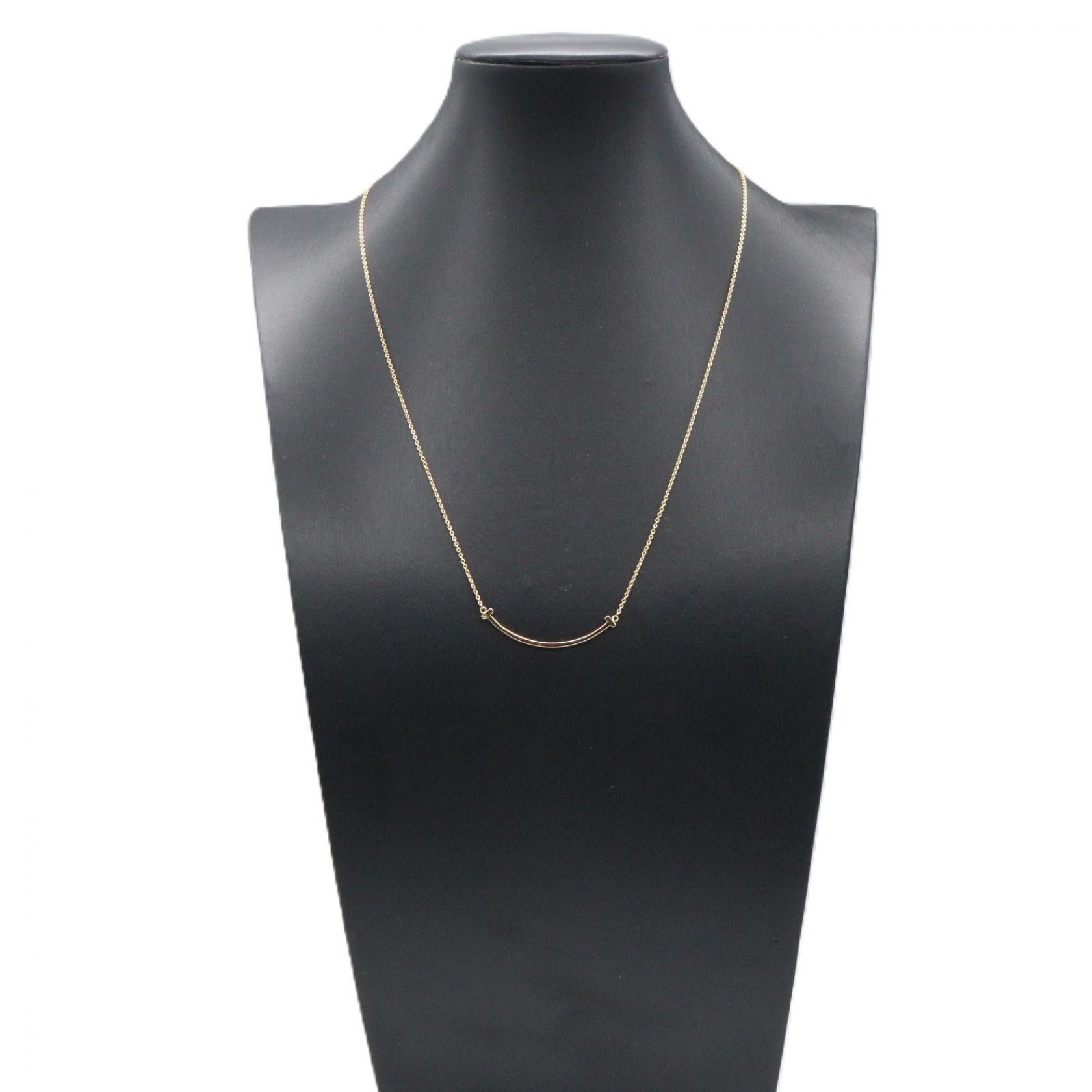 Tiffany & Co. Tiffany & Co. Tiffany & Co. T Smile Small Au750 Necklace Precious Metal Necklace DUTY FREE for USA Size ONE SIZE - 5 Thumbnail