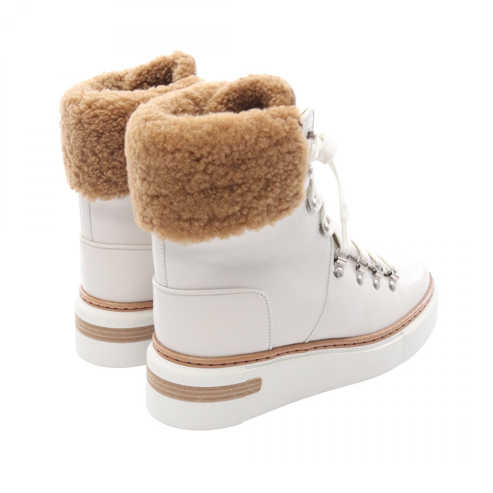 Hermes Hermes Hermes Flocon Leather Shearling Boots Leather Shoes DUTY FREE for USA Size ONE SIZE - 2 Thumbnail