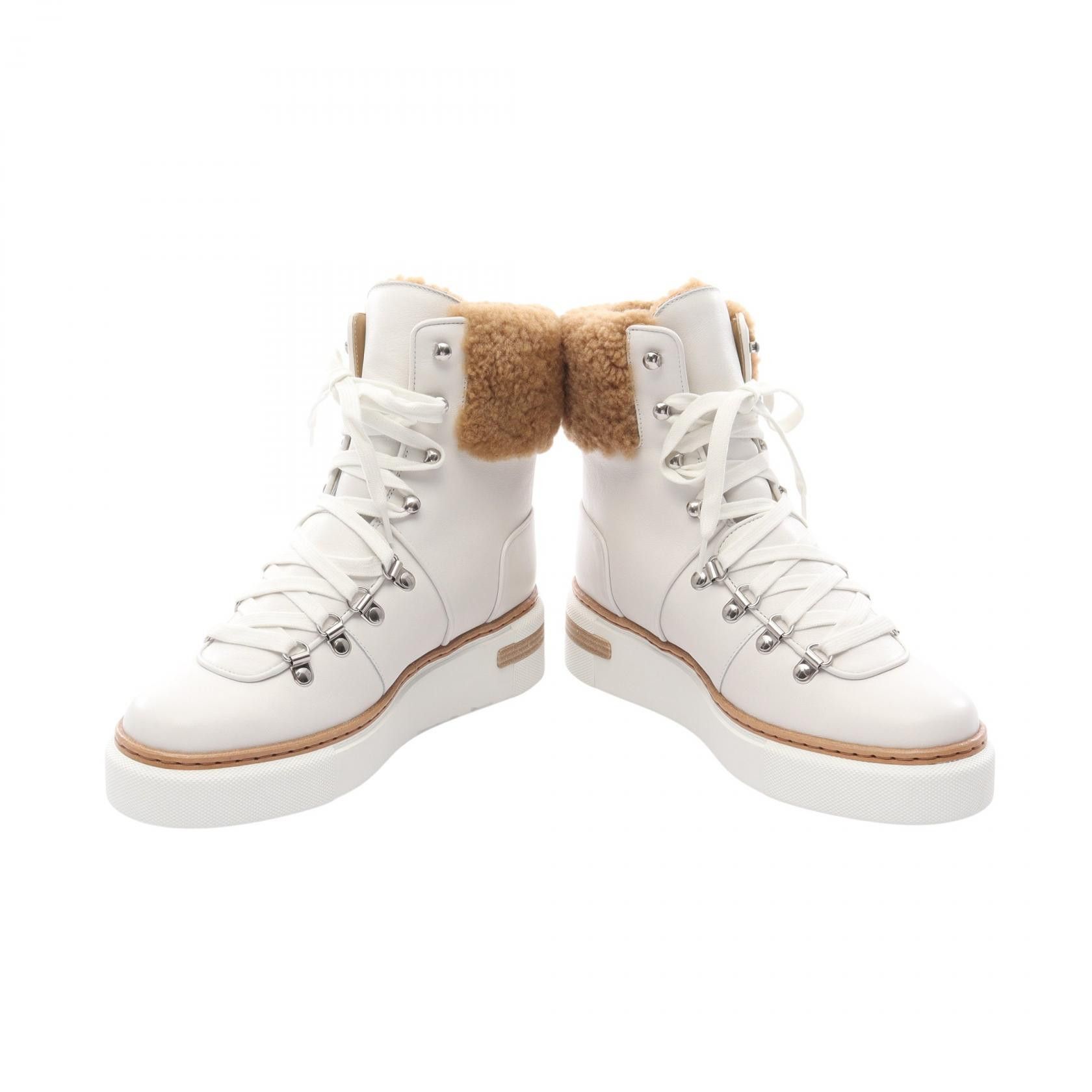Hermes Hermes Hermes Flocon Leather Shearling Boots Leather Shoes DUTY FREE for USA Size ONE SIZE - 3 Thumbnail