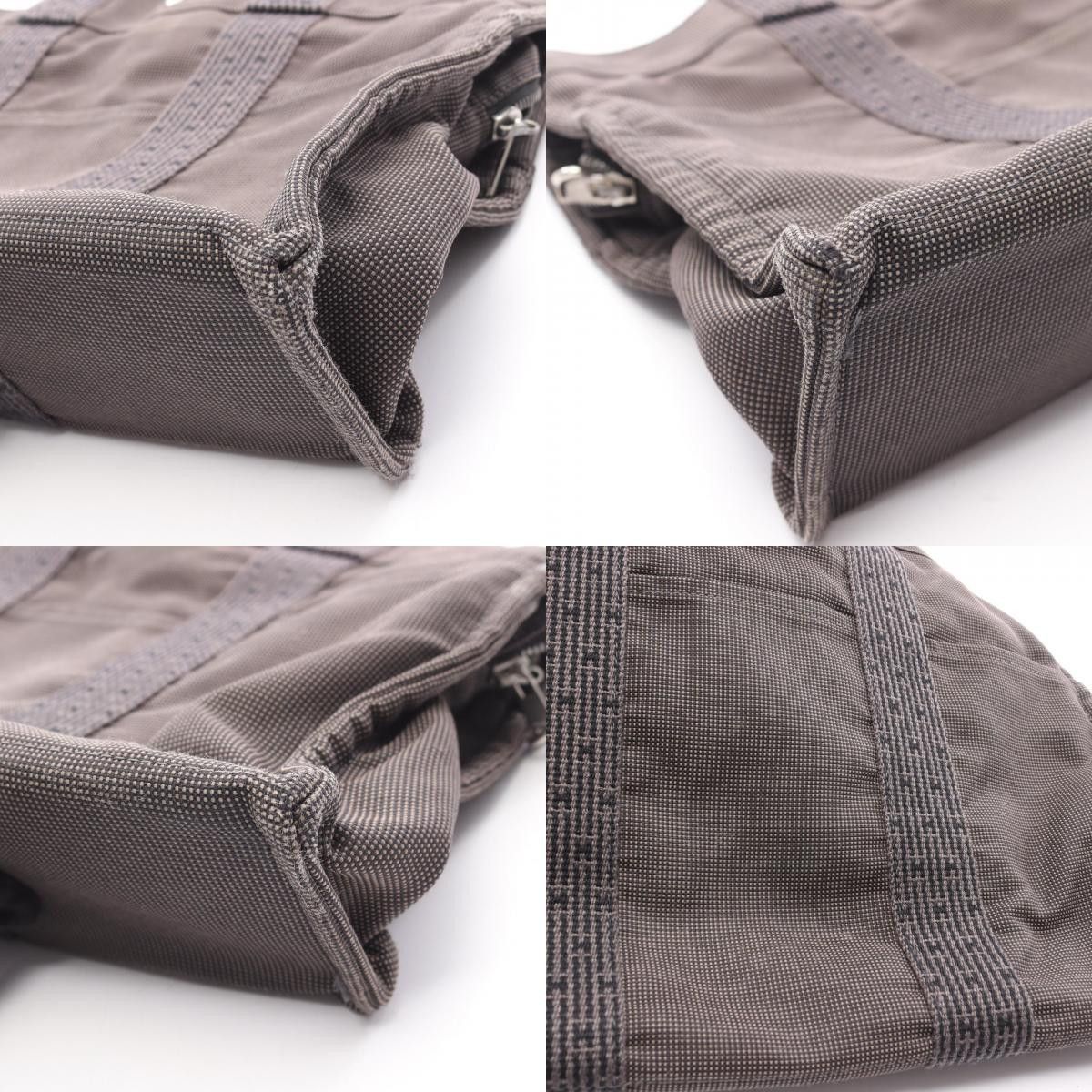 Hermes Hermes Hermes Herline MM Nylon Canvas Tote Bag Textile Tote Bag DUTY FREE for USA Size ONE SIZE - 9 Thumbnail
