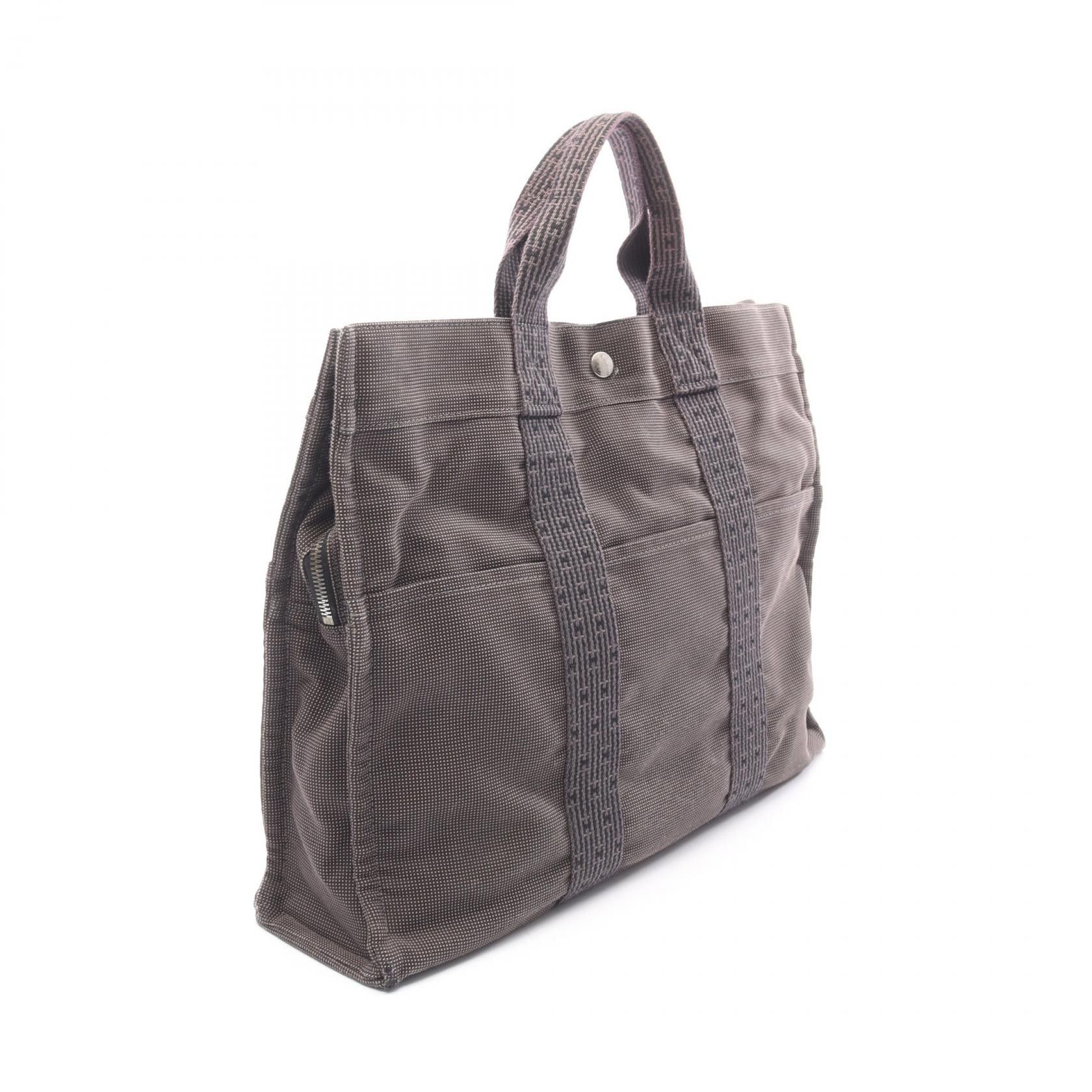 Hermes Hermes Hermes Herline MM Nylon Canvas Tote Bag Textile Tote Bag DUTY FREE for USA Size ONE SIZE - 2 Thumbnail