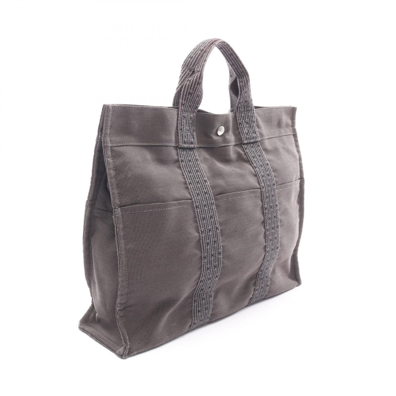 Hermes Hermes Hermes Herline MM Nylon Canvas Tote Bag Textile Tote Bag DUTY FREE for USA Size ONE SIZE - 2 Thumbnail