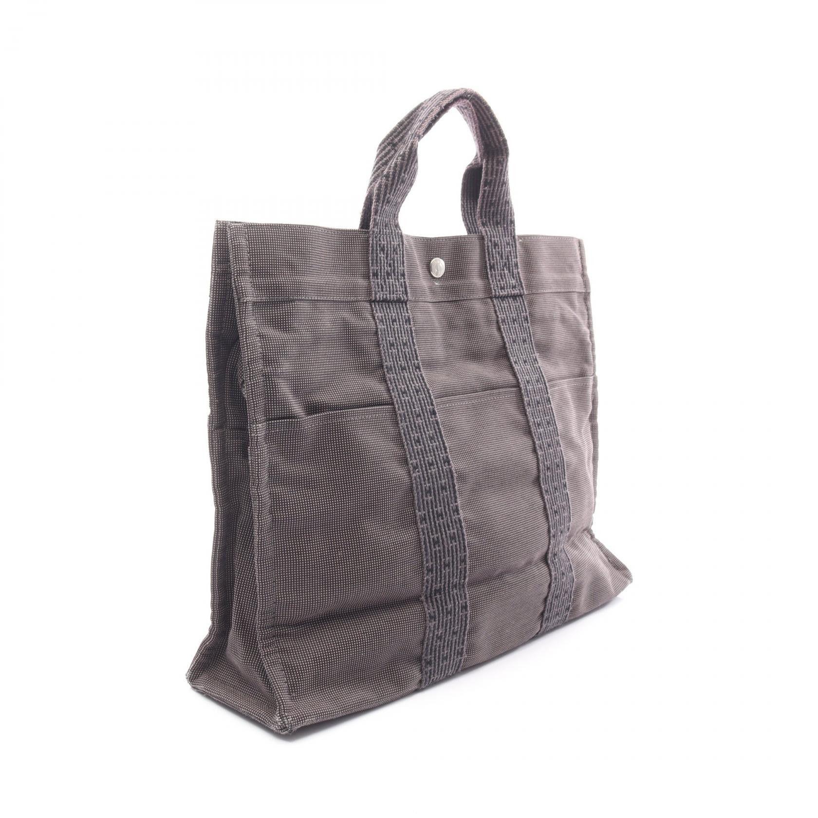 Hermes Hermes Hermes Herline MM Nylon Canvas Tote Bag Textile Tote Bag DUTY FREE for USA Size ONE SIZE - 2 Thumbnail