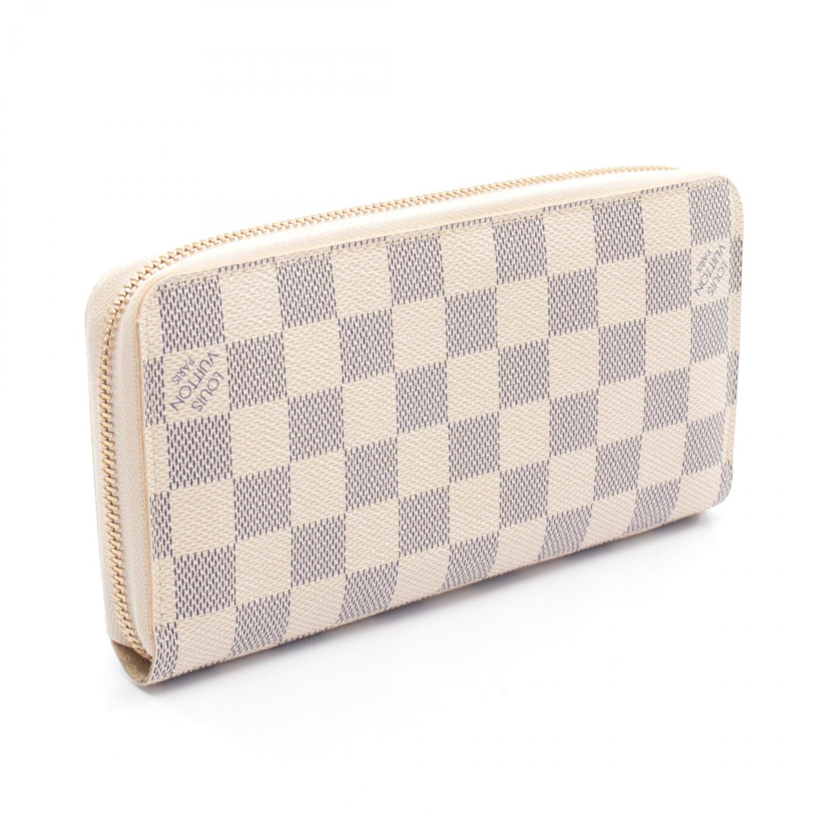 Louis Vuitton Louis Vuitton Louis Vuitton Zippy Wallet Damier Azur Long Wallet Textile Long Wallet N60019 DUTY FREE for USA Size ONE SIZE - 2 Thumbnail
