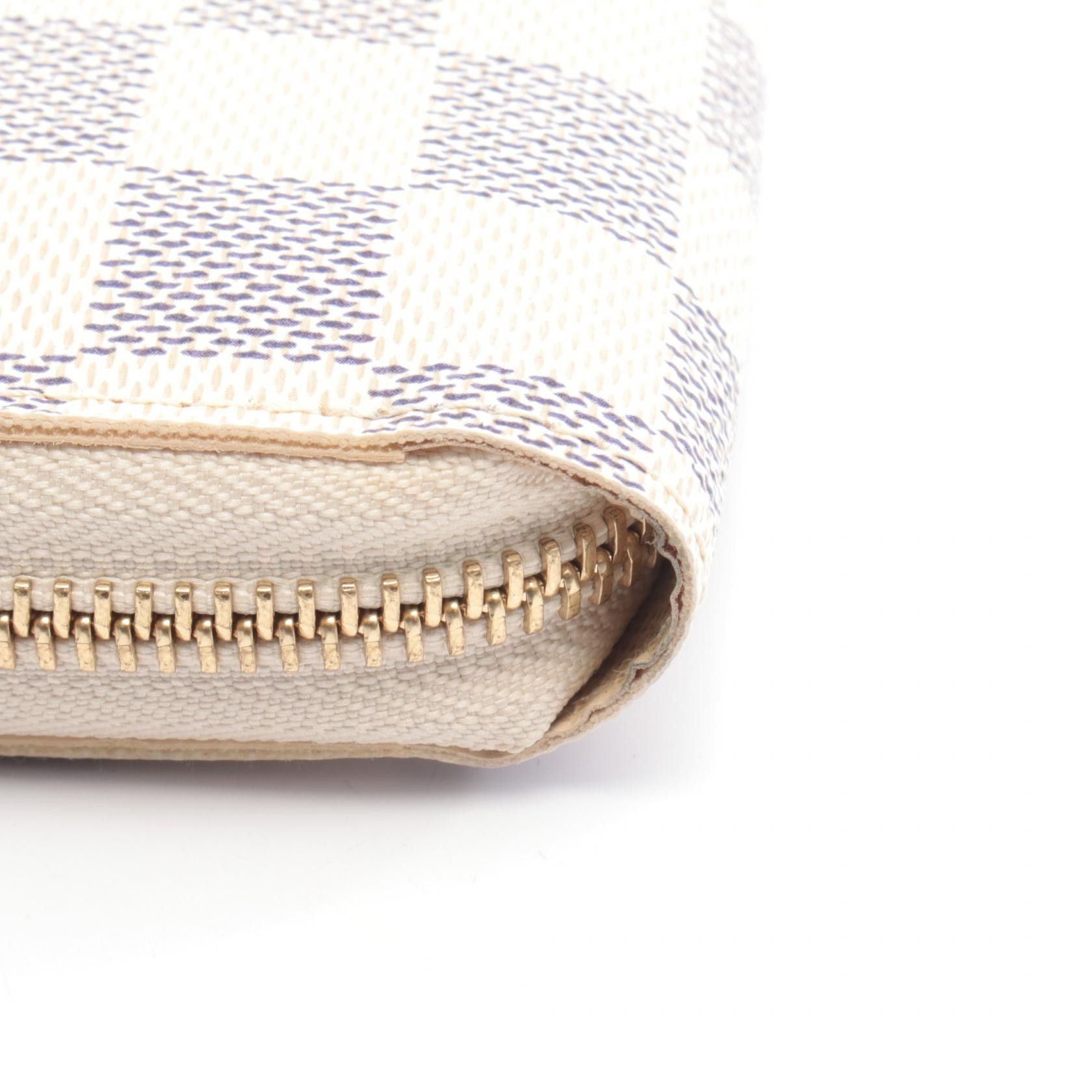 Louis Vuitton Louis Vuitton Louis Vuitton Zippy Wallet Damier Azur Long Wallet Textile Long Wallet N60019 DUTY FREE for USA Size ONE SIZE - 6 Thumbnail