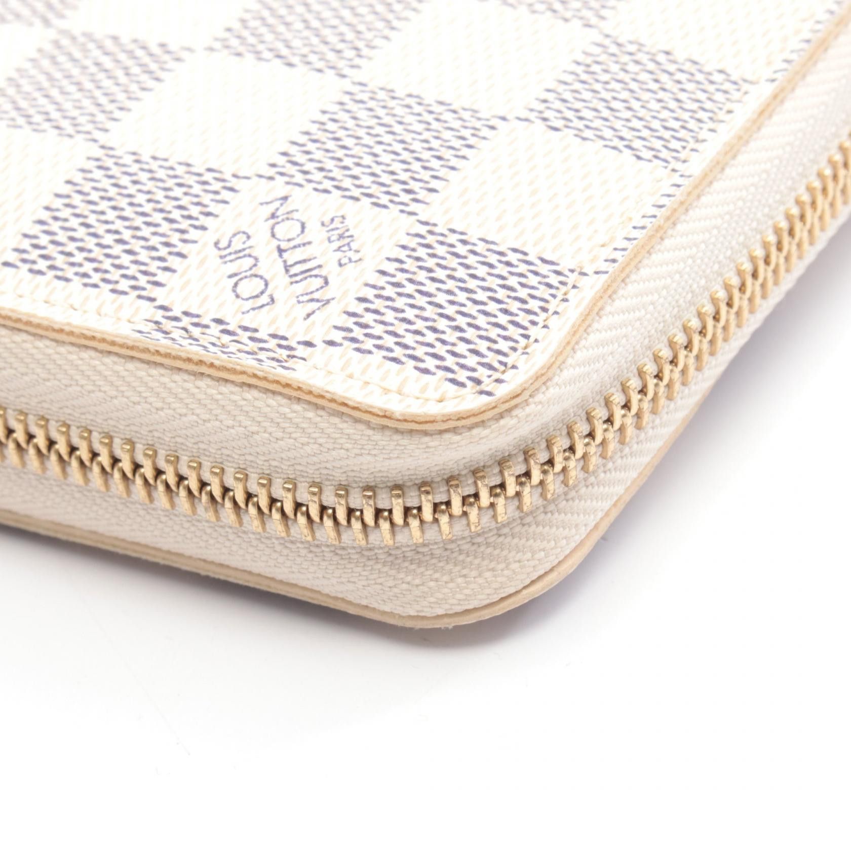 Louis Vuitton Louis Vuitton Louis Vuitton Zippy Wallet Damier Azur Long Wallet Textile Long Wallet N60019 DUTY FREE for USA Size ONE SIZE - 7 Thumbnail