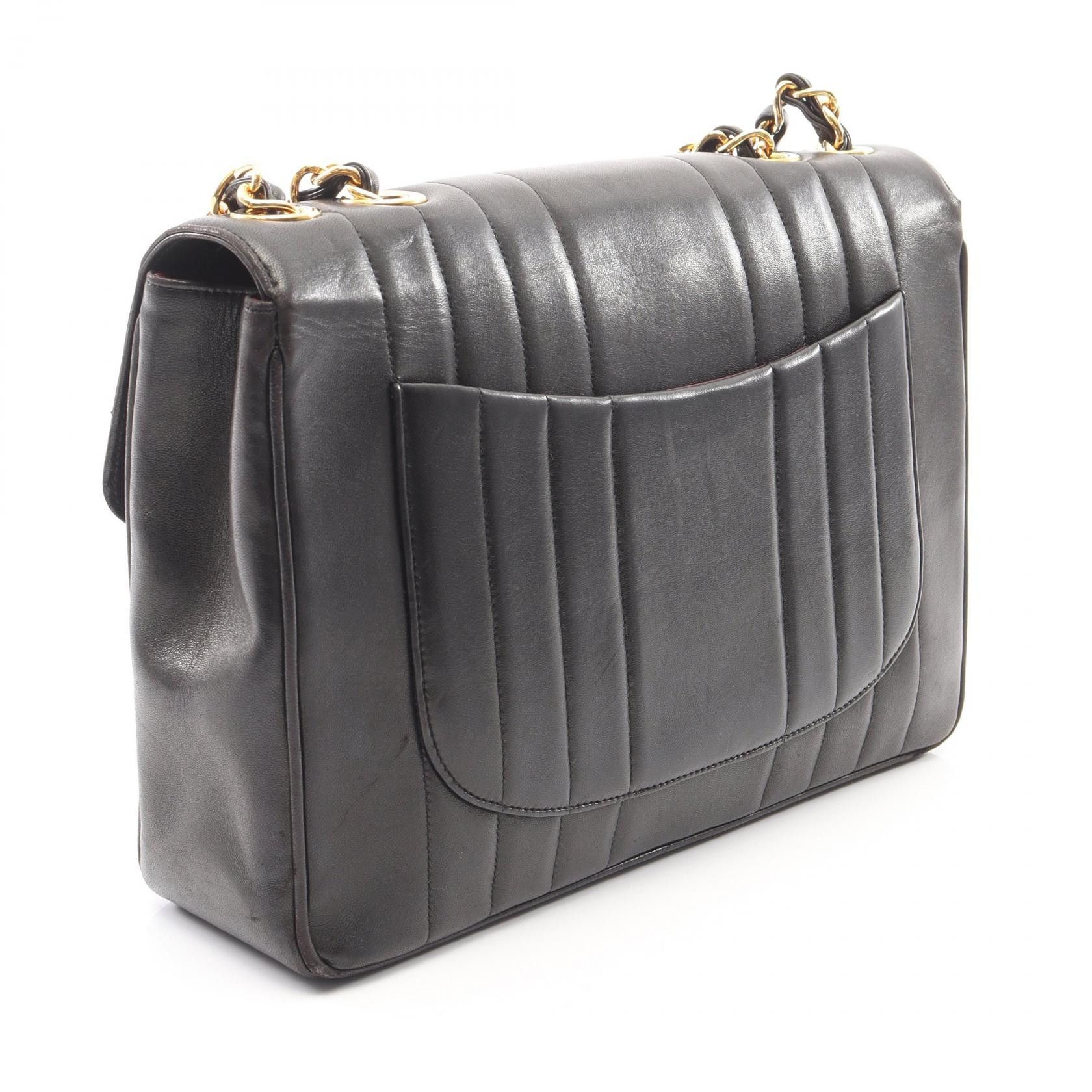 Chanel Chanel CHANEL Mademoiselle Lambskin Shoulder Bag Leather Shoulder Bag DUTY FREE for USA Size ONE SIZE - 2 Thumbnail