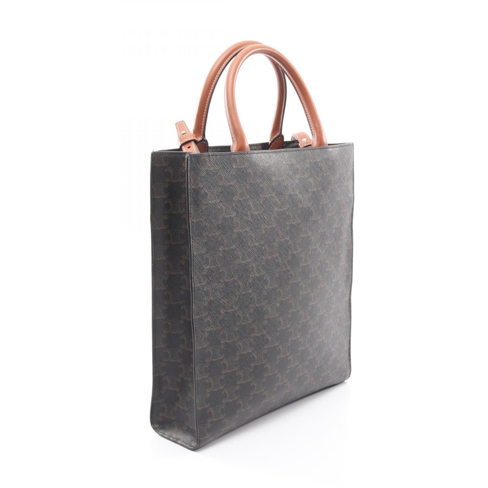 Celine Celine Celine Small Vertical Cabas Triomphe Coated Canvas Tote Bag Plastic / Synthetic Tote Bag DUTY FREE for USA Size ONE SIZE - 2 Thumbnail