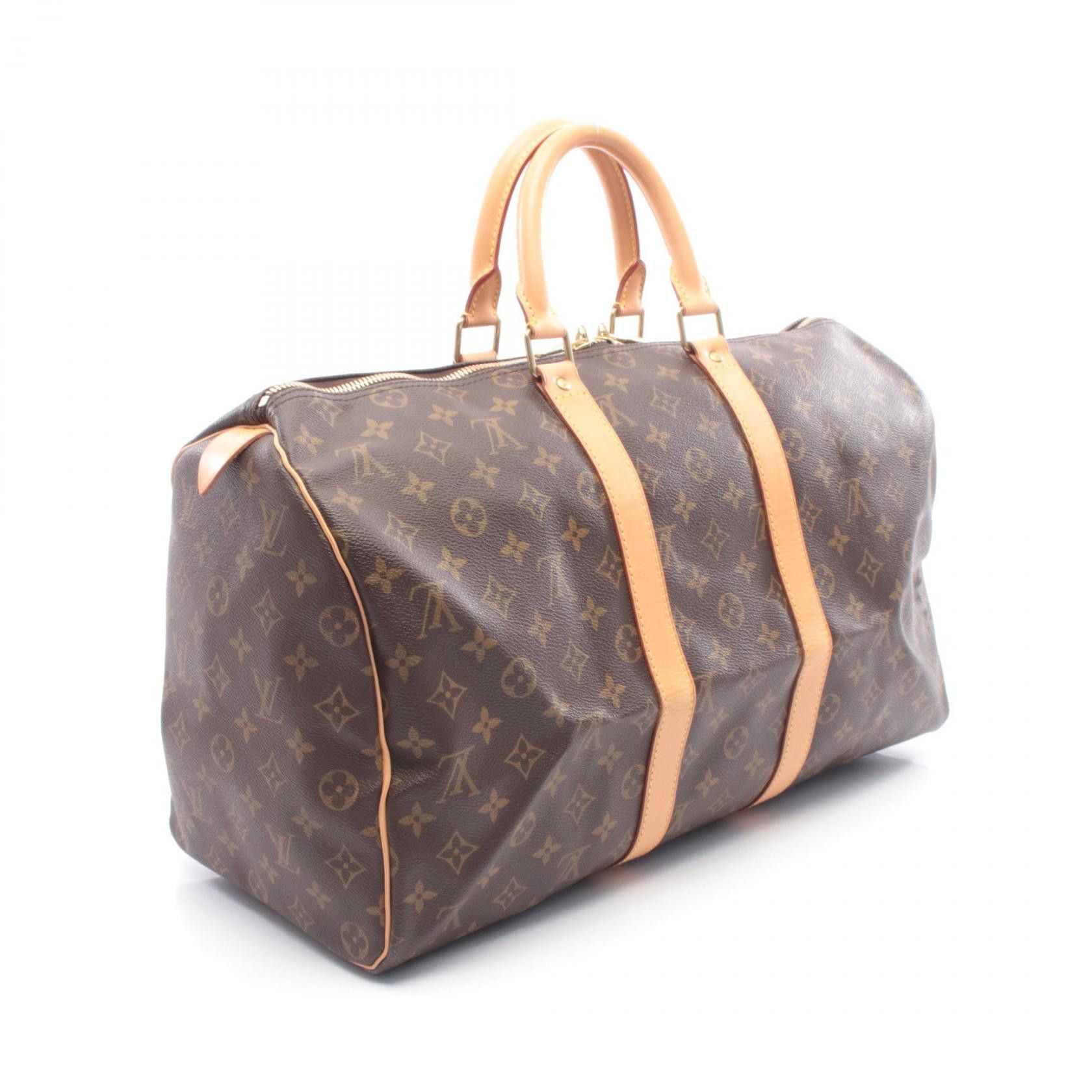 Louis Vuitton Louis Vuitton Louis Vuitton Keepall Monogram Boston Bag Textile Travel Bag M41428 DUTY FREE for USA Size ONE SIZE - 2 Thumbnail