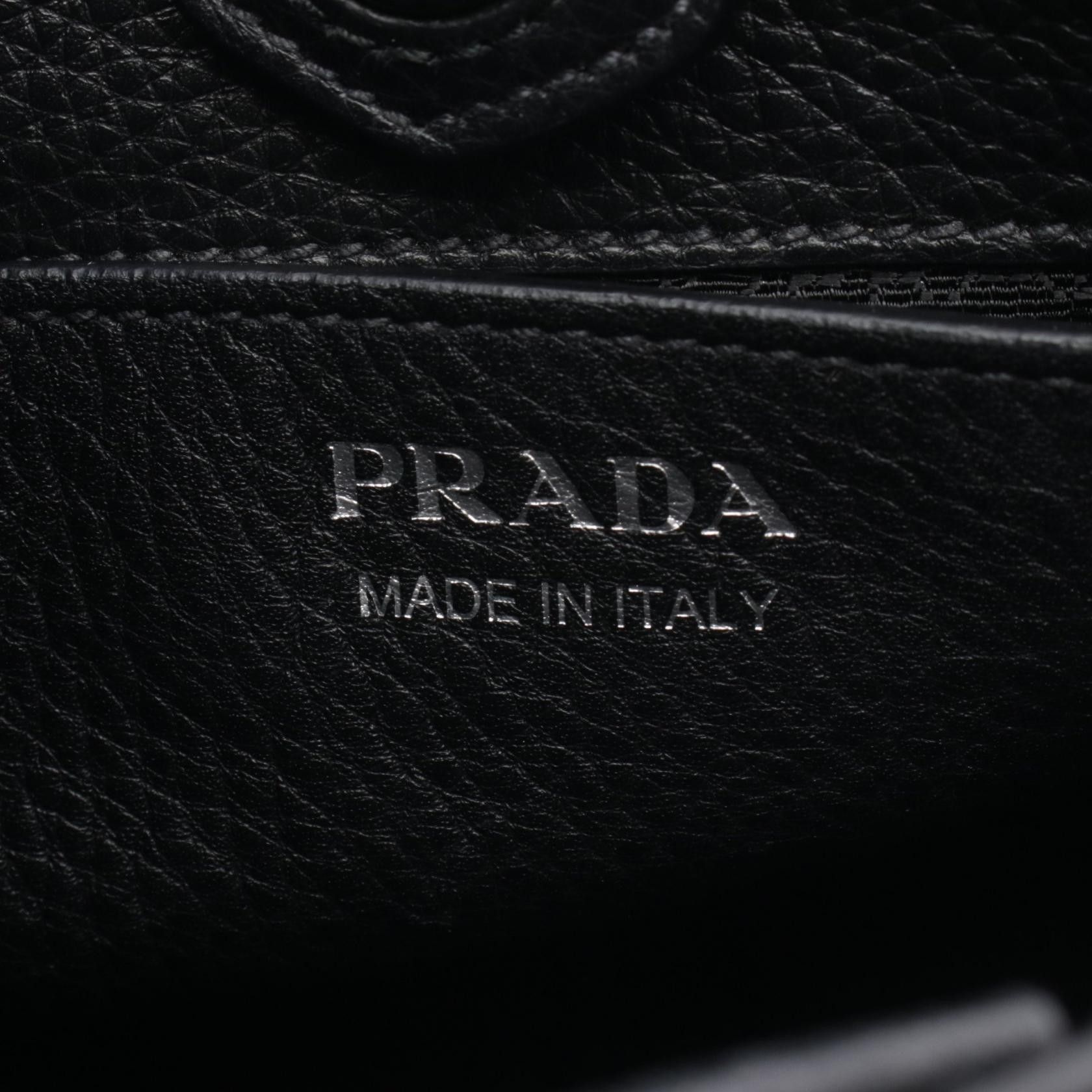 Prada Prada Prada VIT.DAINO SOFT leather canvas shoulder bag Leather Shoulder Bag 1BH191 DUTY FREE for USA Size ONE SIZE - 4 Thumbnail